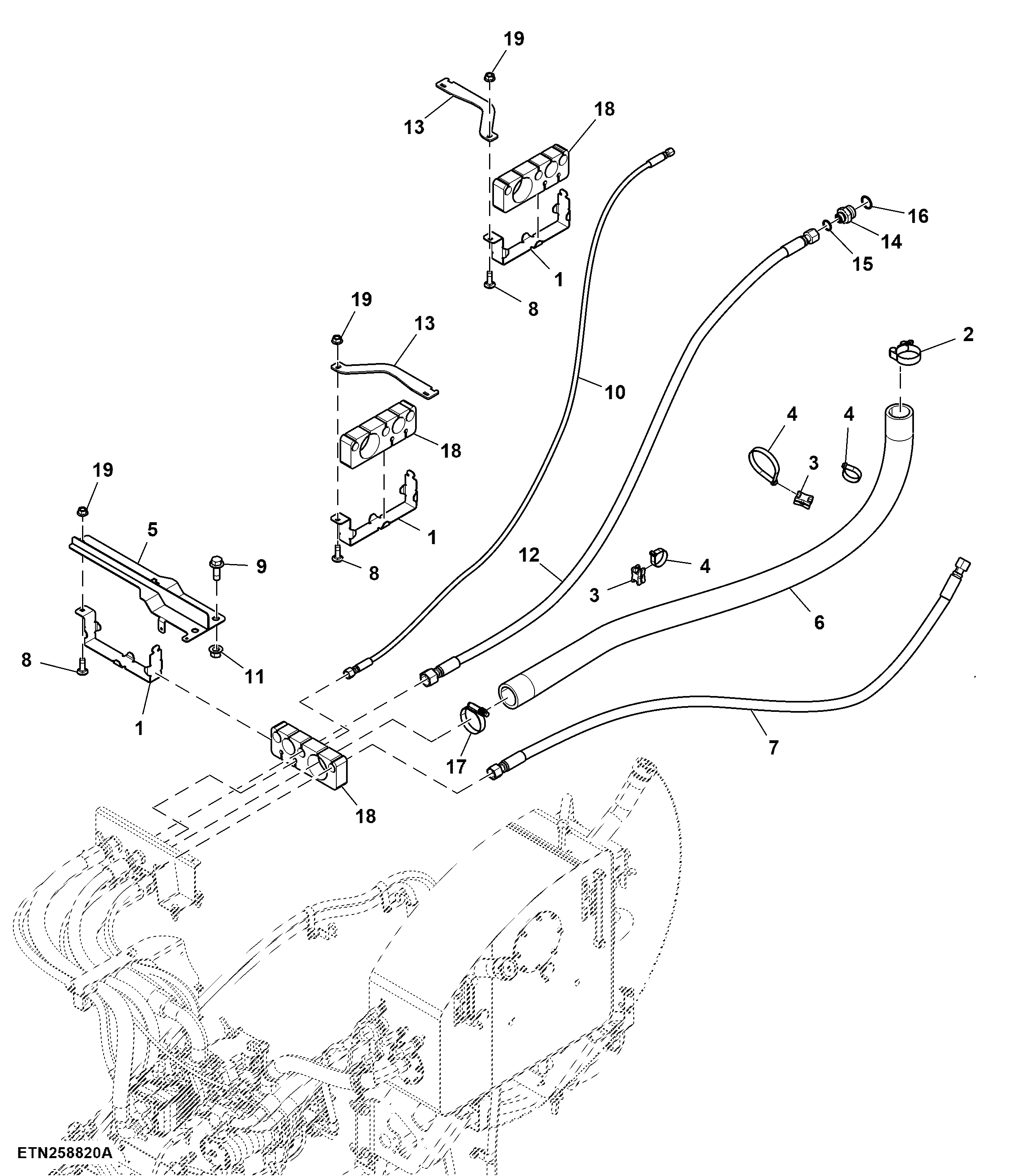 Hydraulic Hoses, Drybox Spreader, Primary Pump
