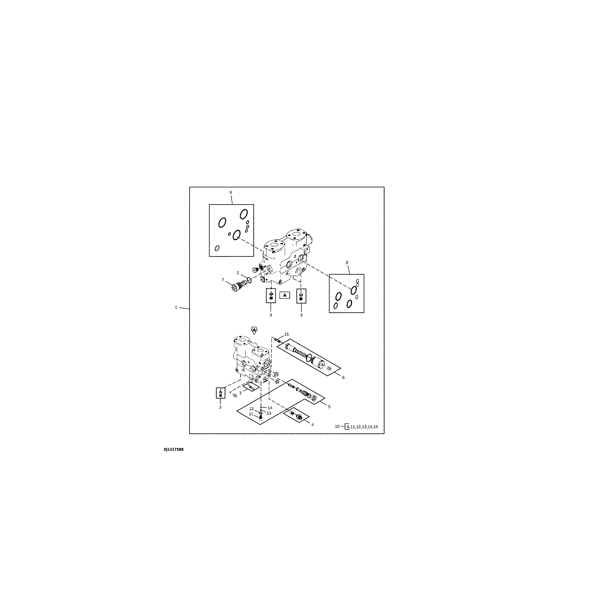 Main Control Valve, Combination Inlet Section ( - 394055)