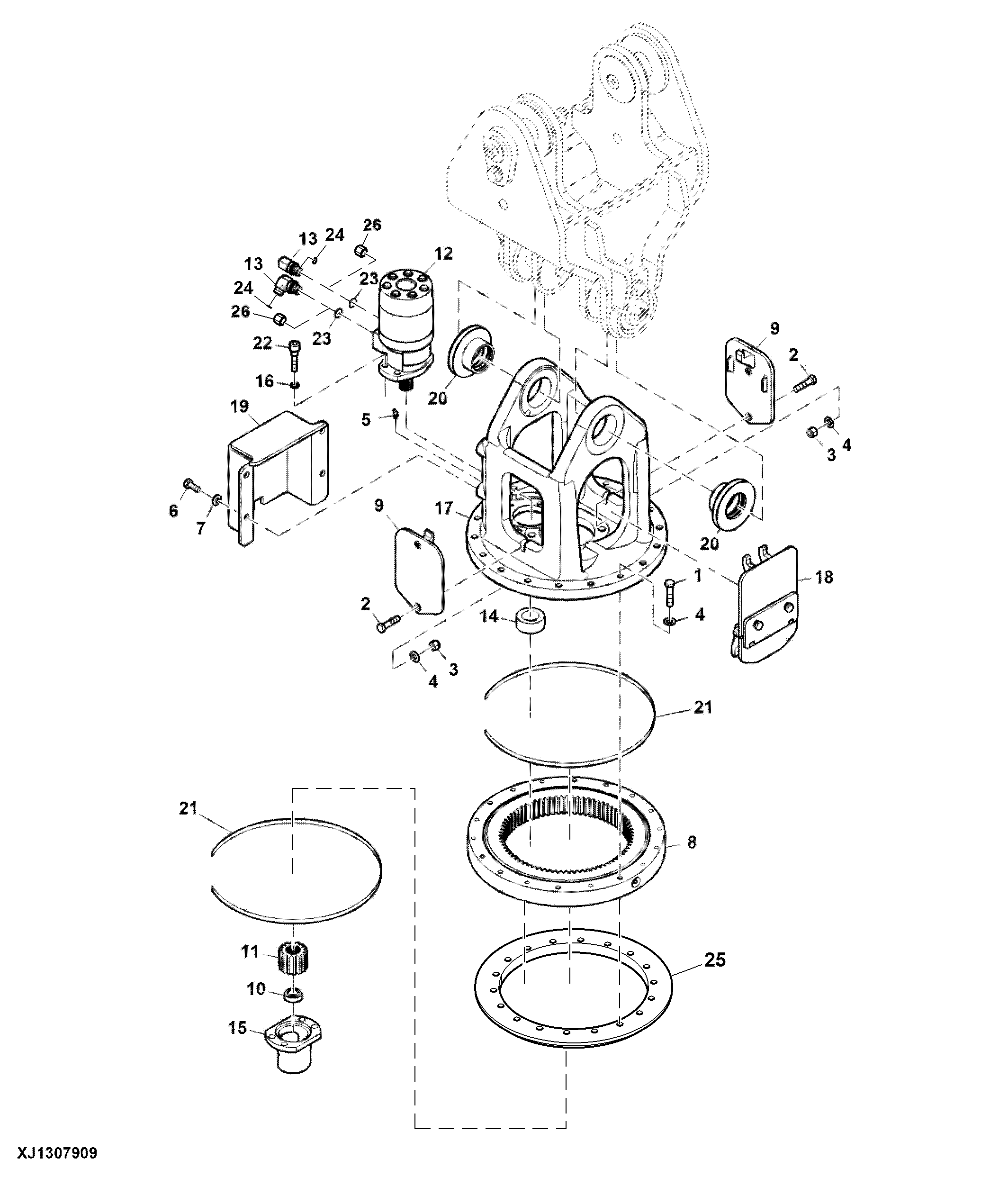 Rotator, Continuous Rotation Through Hosing