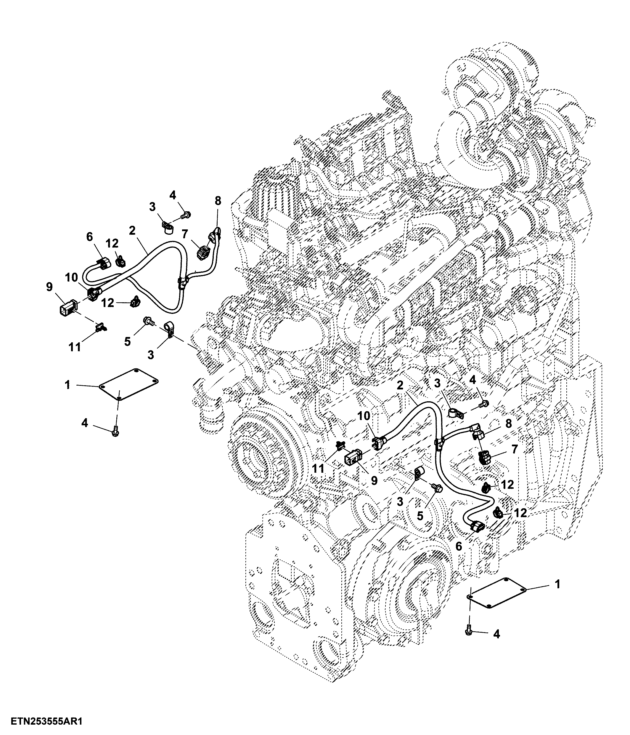 Wiring Harness, Wheel Angle Sensor, W/ ILS™ (200001 - )