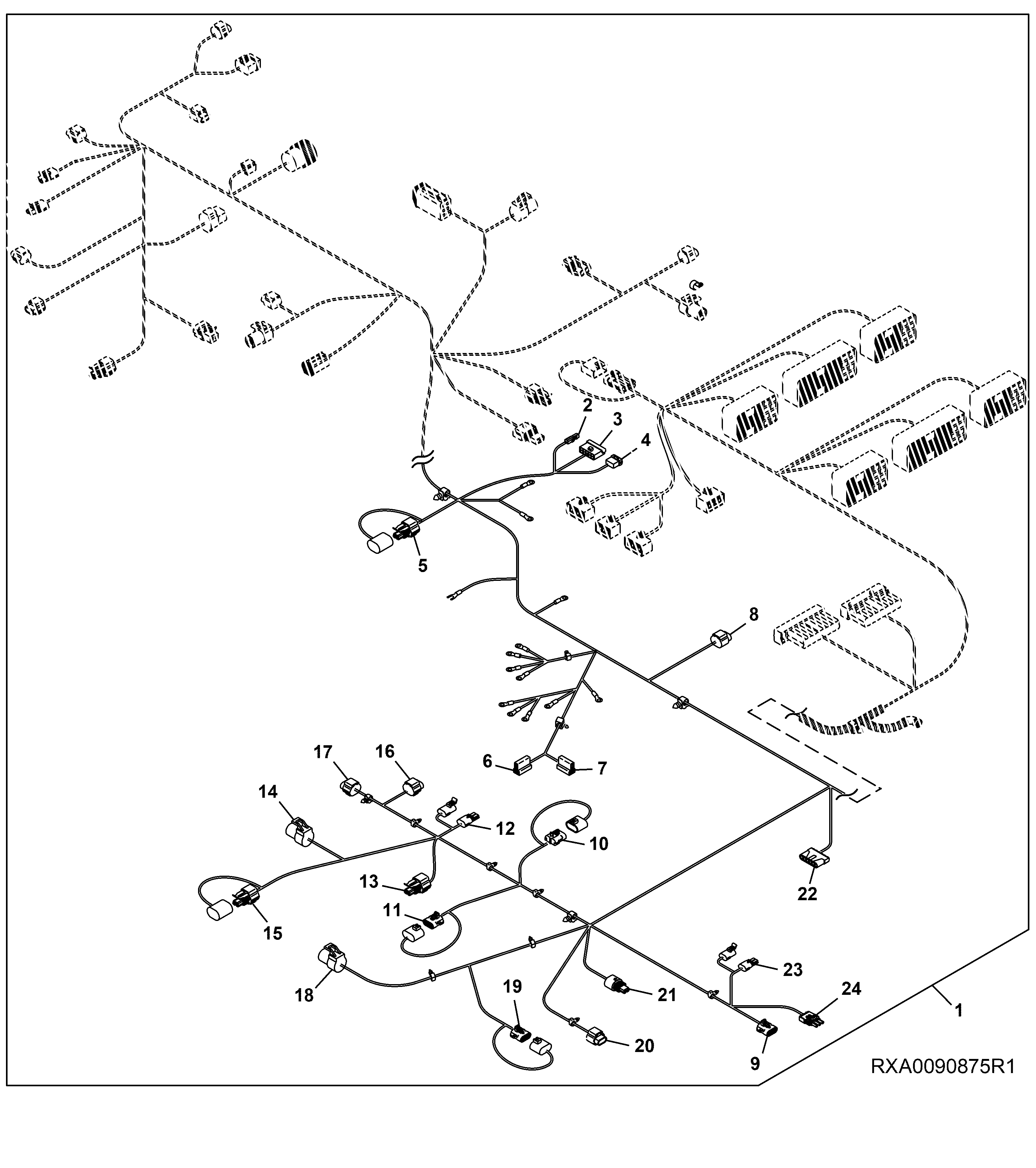 Chassis Wiring Harness Connectors Continued (2/3) (ILS™) (Non-Certified)