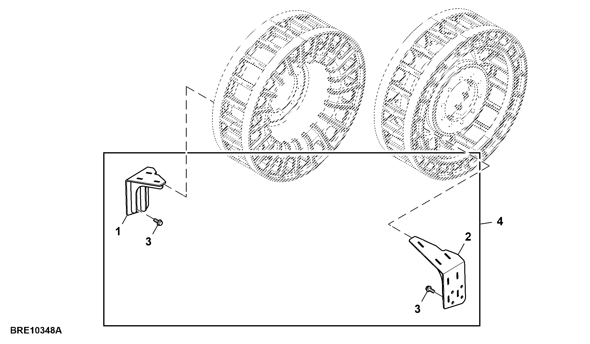 Debris Scraper Blade, Narrow Sprocket, Attachment