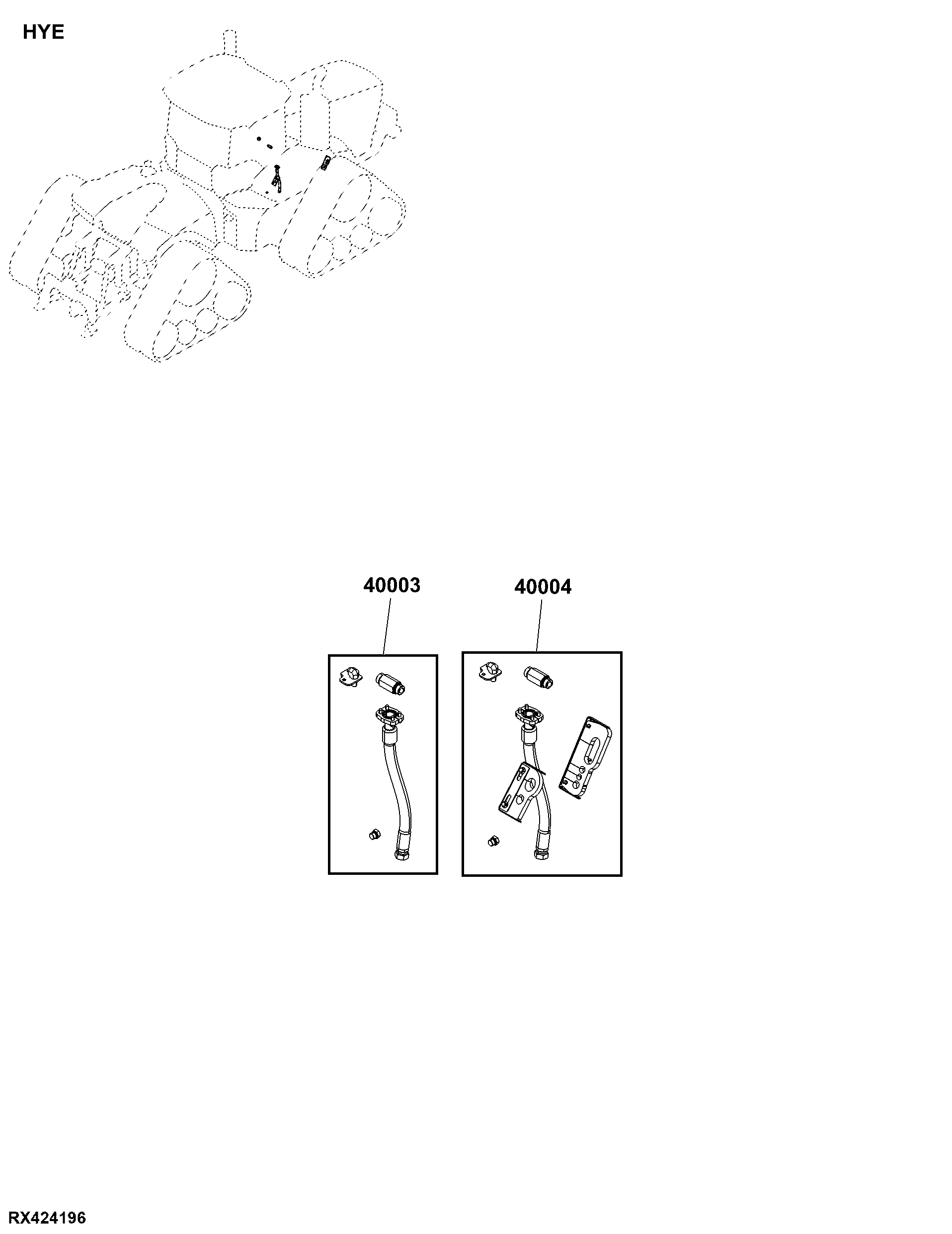 HYE Front Axle Suspension, Hydraulic Components