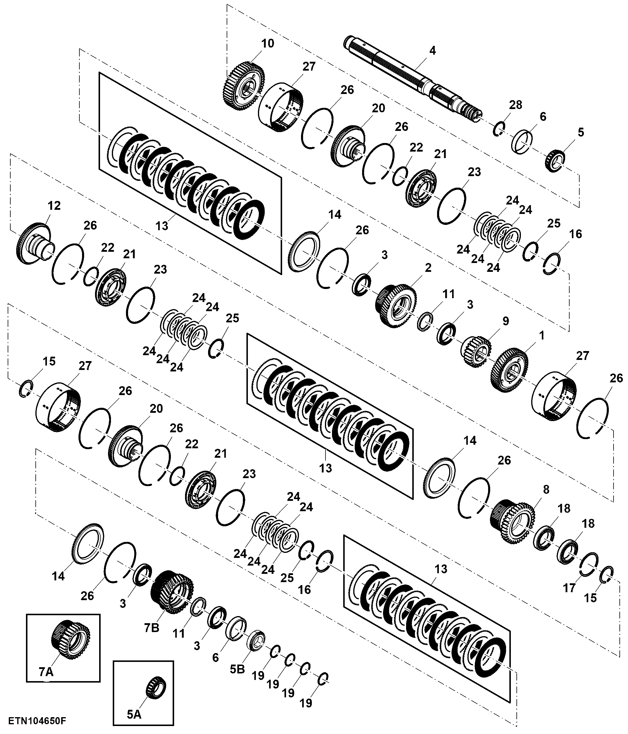Countershaft Assembly, RH, e23™ ( - 057000)