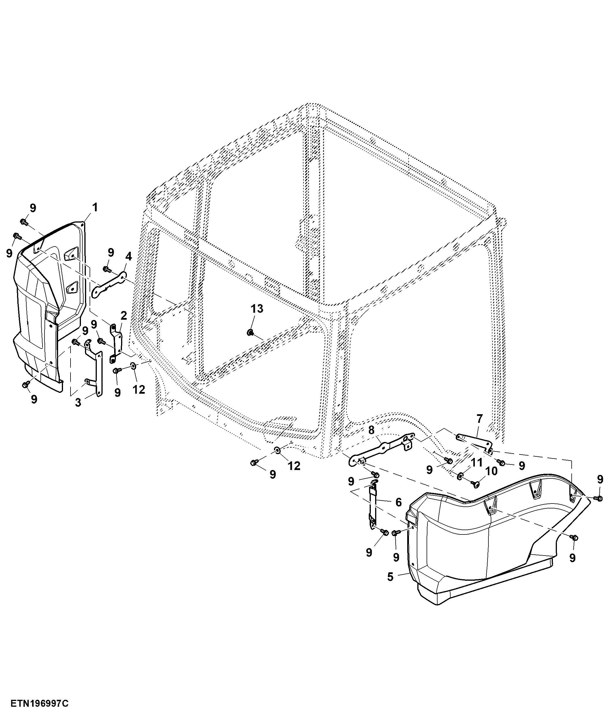 Fender Skirts Panel, 15.0 L, FT4 / Stage 5 Engine
