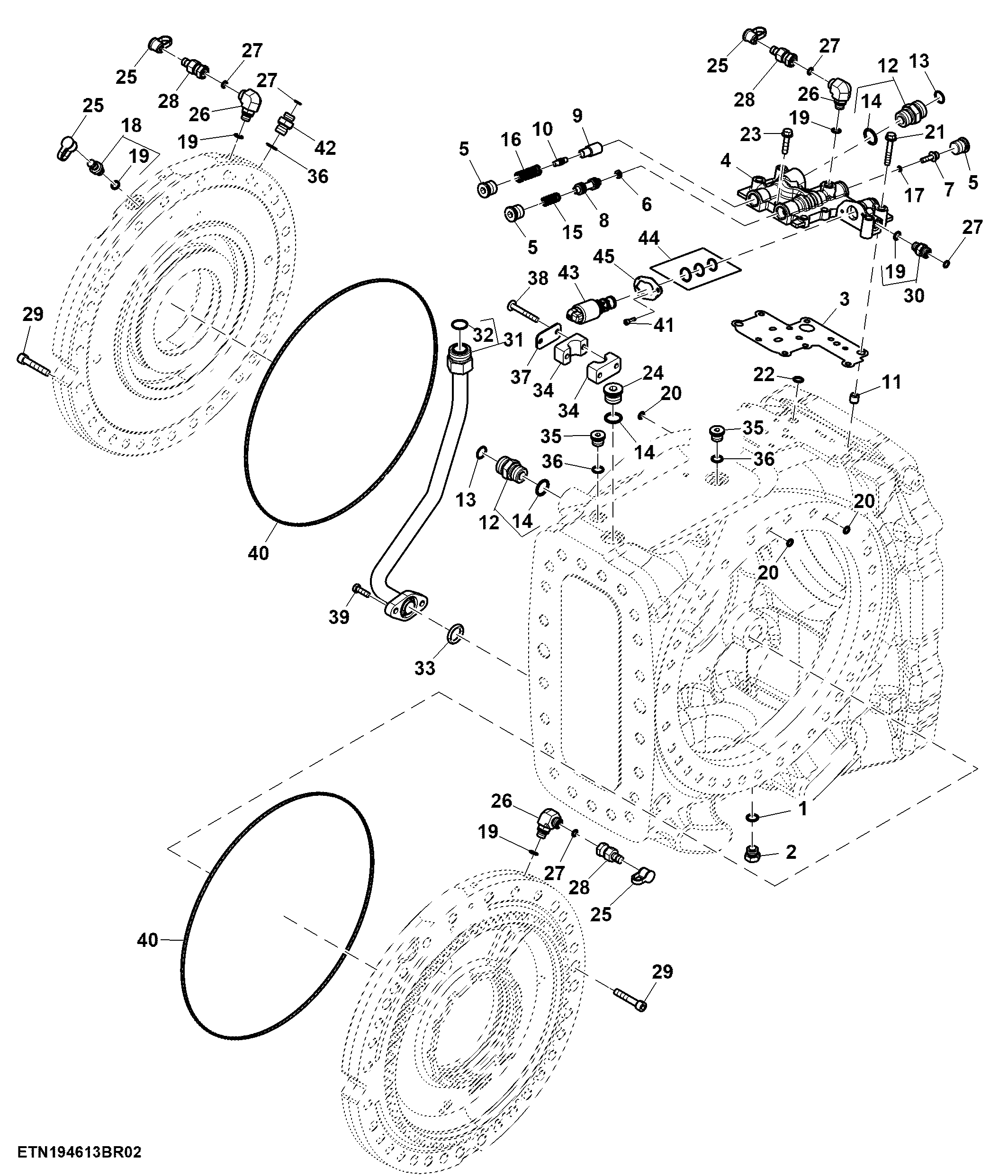 Differential Case, Double Reduction Front Axle (2/2)