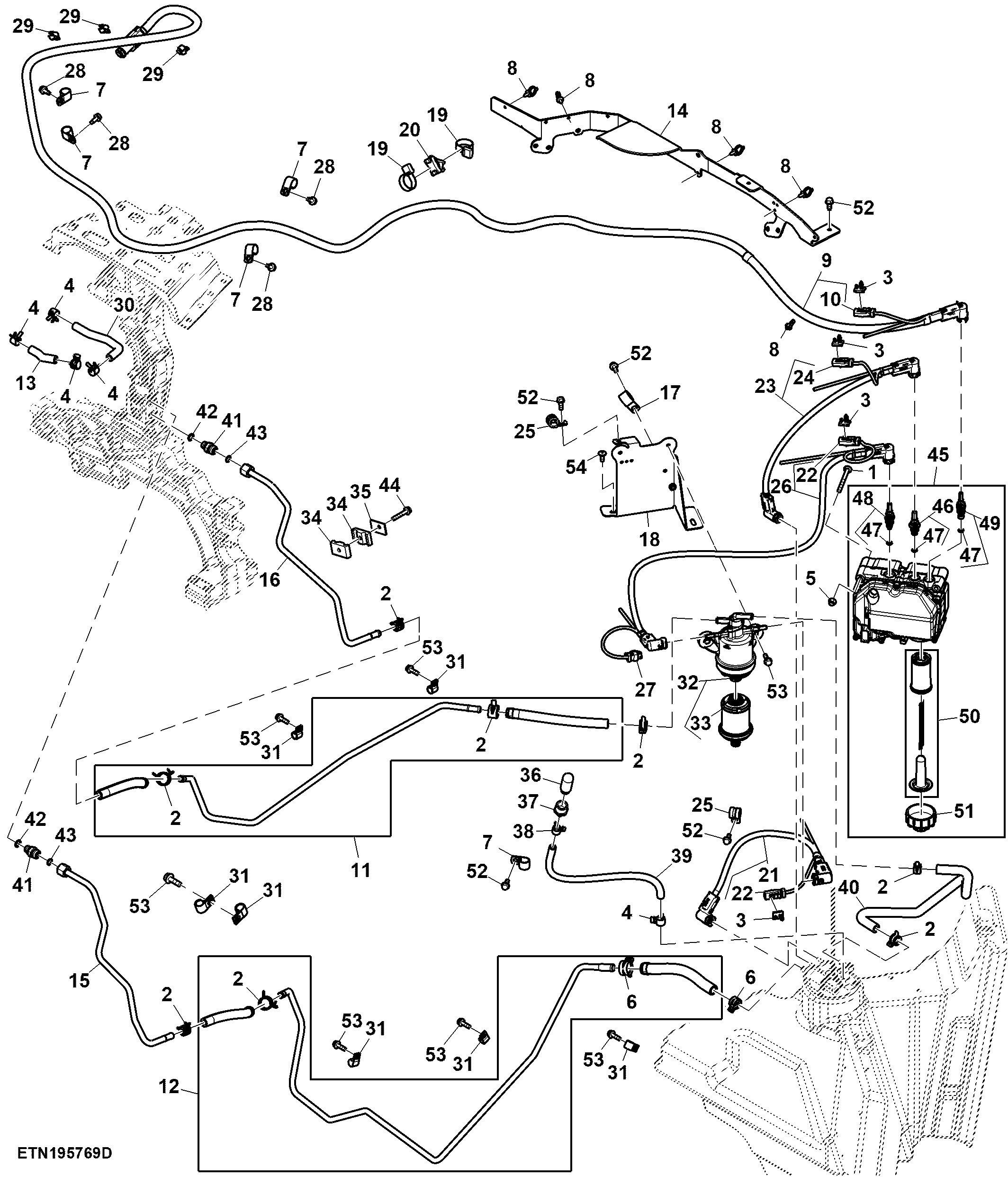 DEF Lines and Pumps, 15.0 L, Stage 5 Engine
