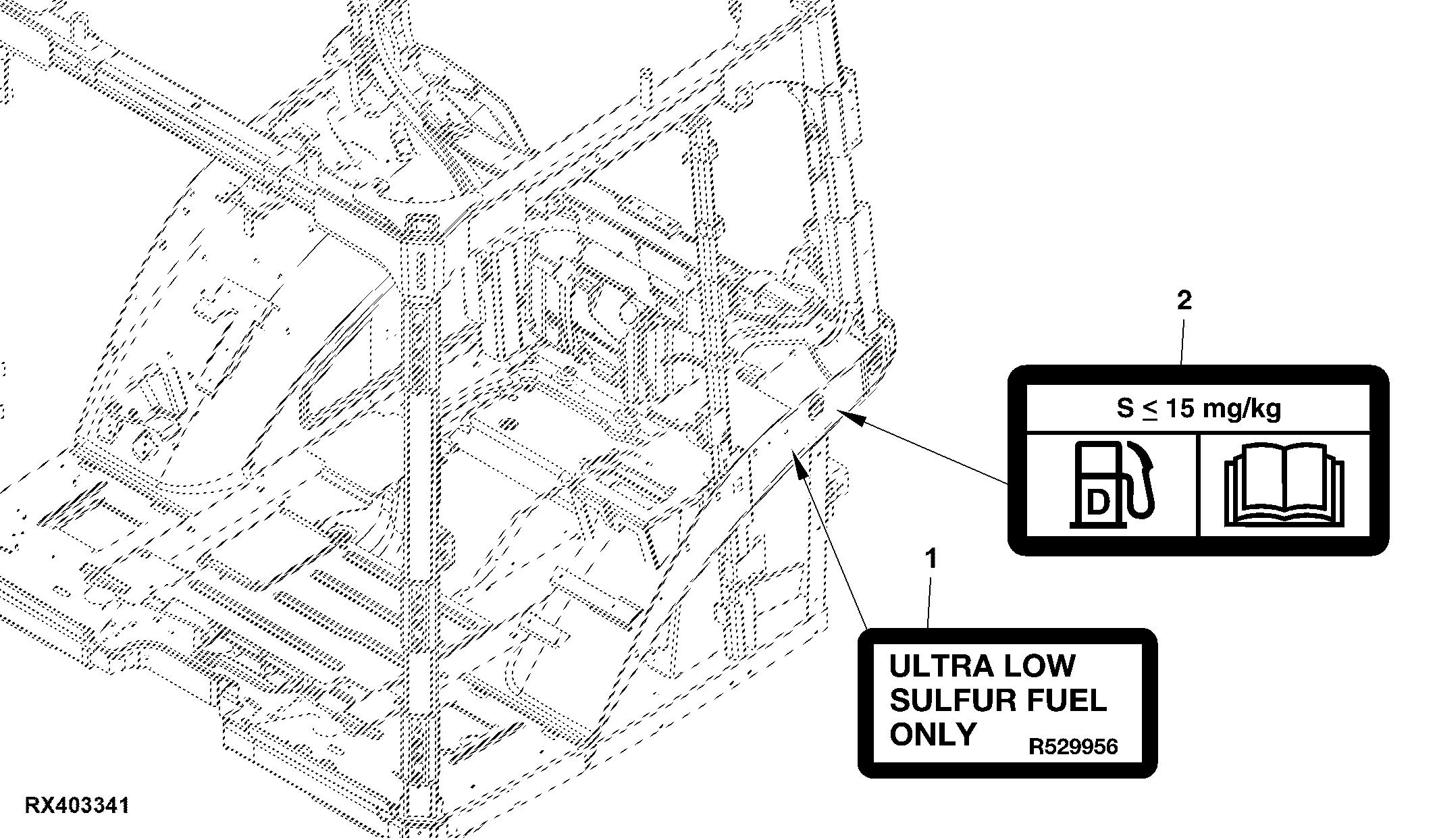 Label, Fuel Inlet, T3 / FT4/ Stage 5 Engine