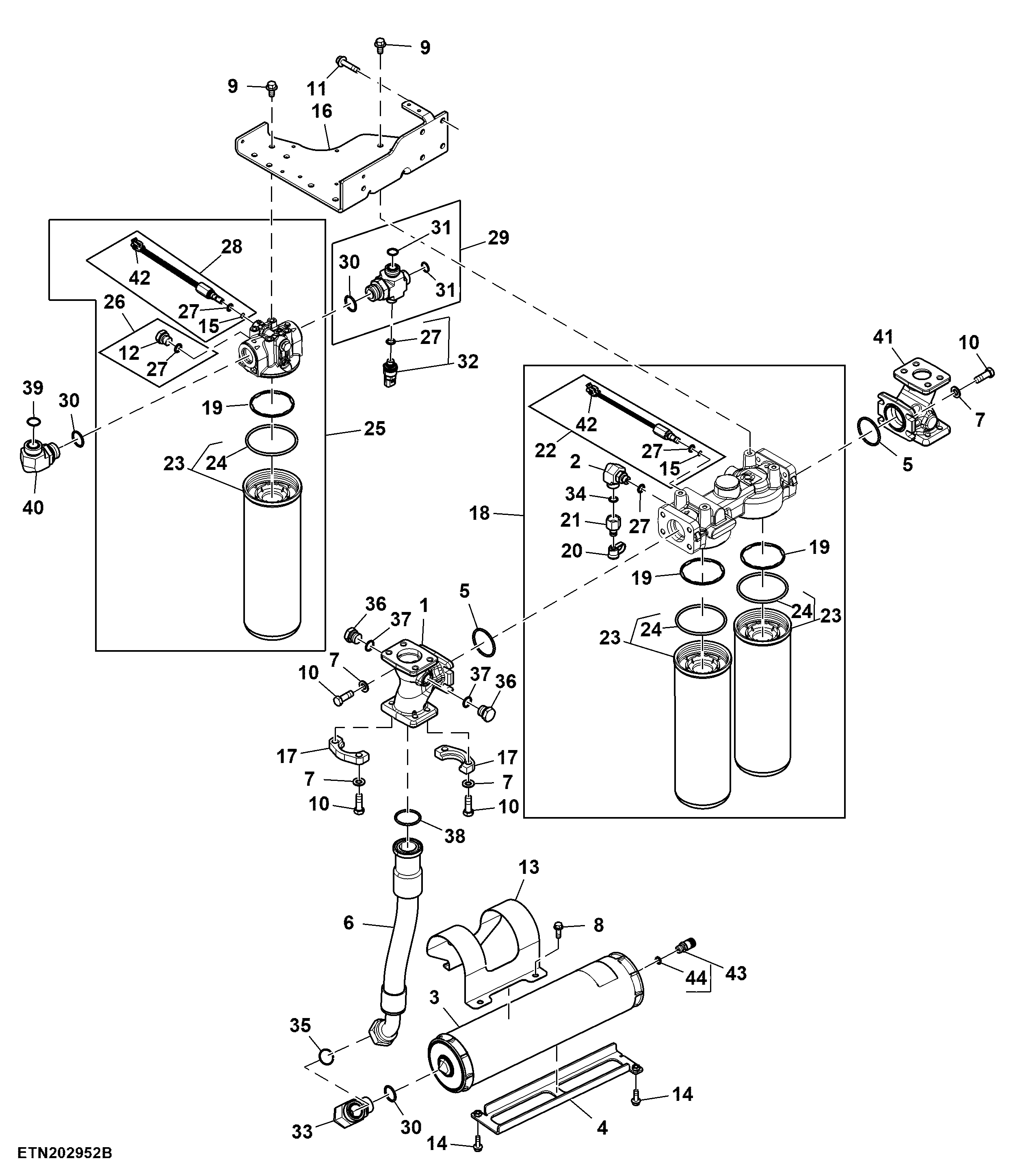 Hydraulic Filter, Double Reduction Axle, High Flow Pump