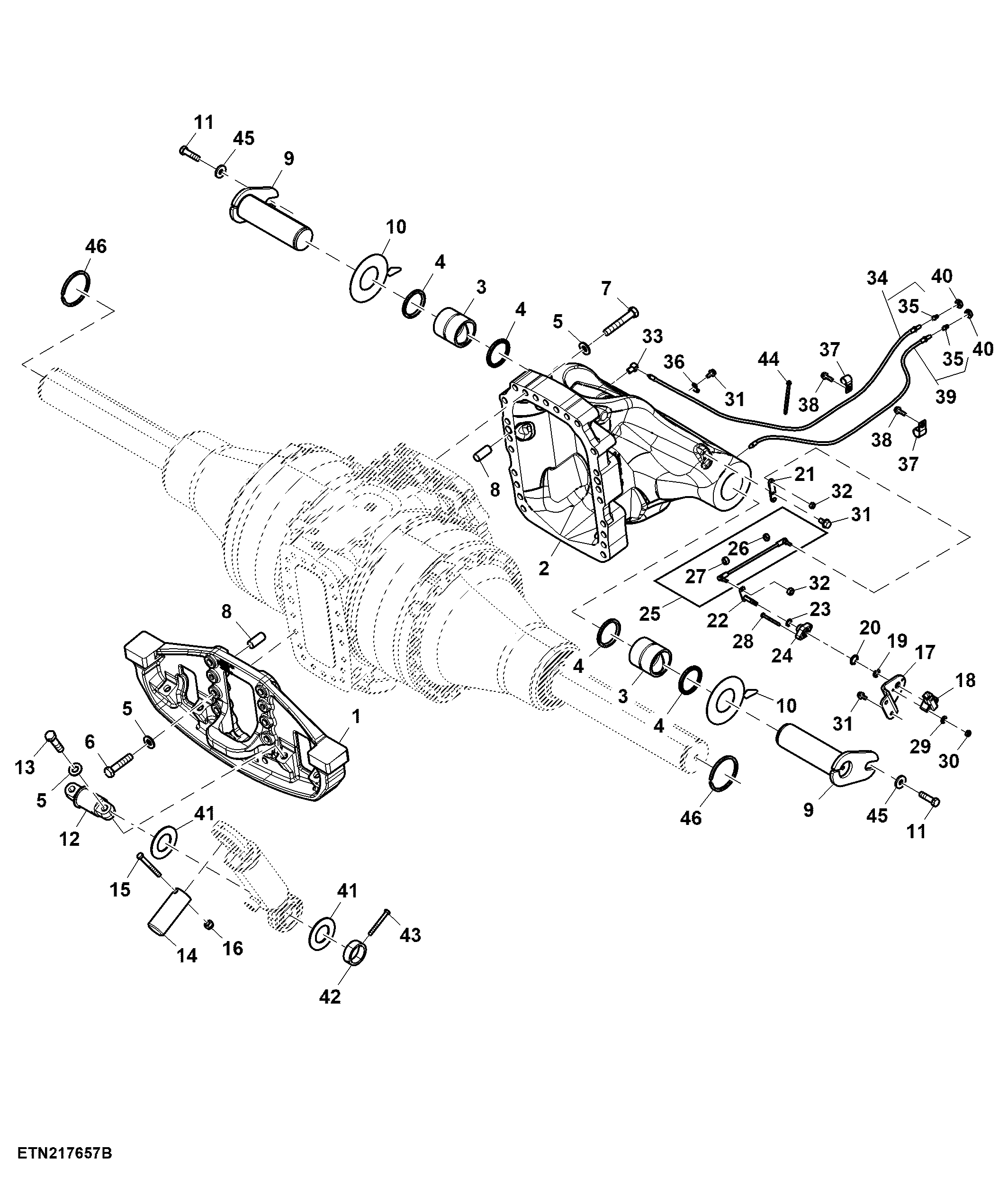 Arm, Hydracushion Suspension, Double Reduction Front Axle
