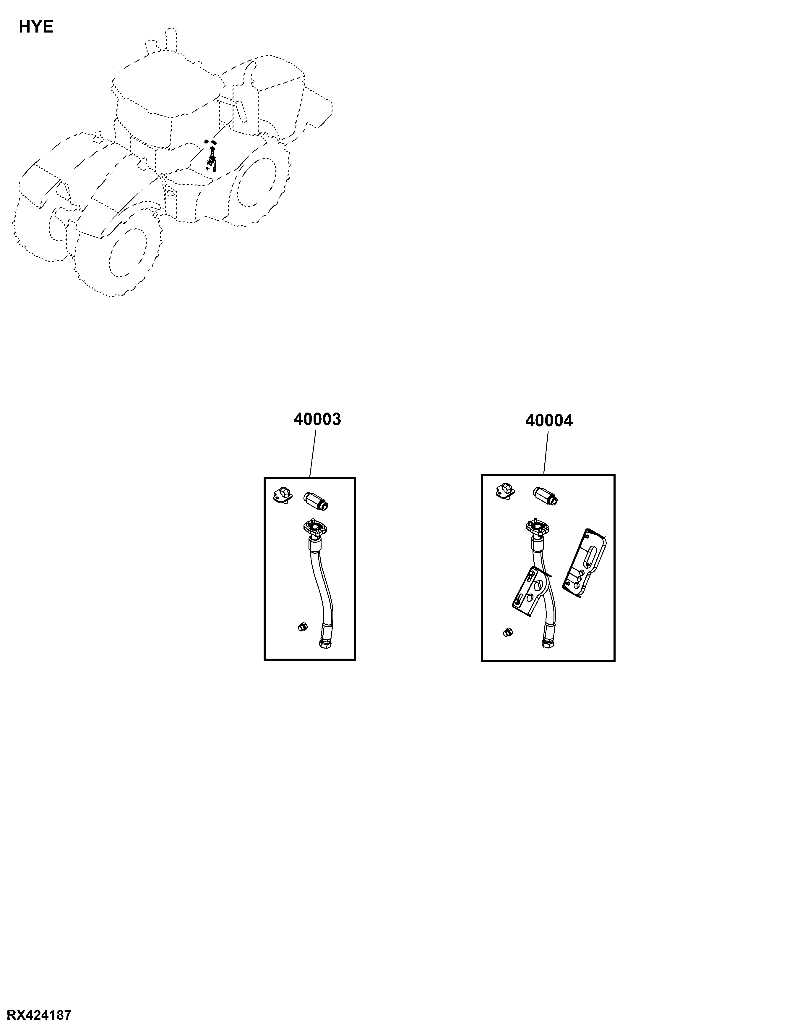 HYE Front Axle Suspension, Hydraulic Components