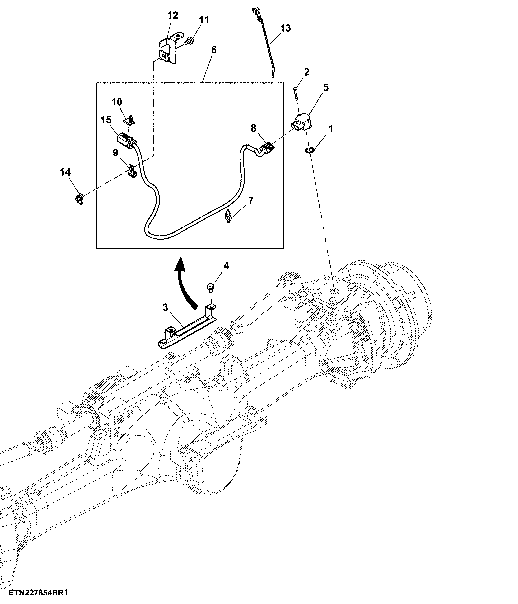 Front Axle Guard, ATI Sensor, MFWD, W/O Shield