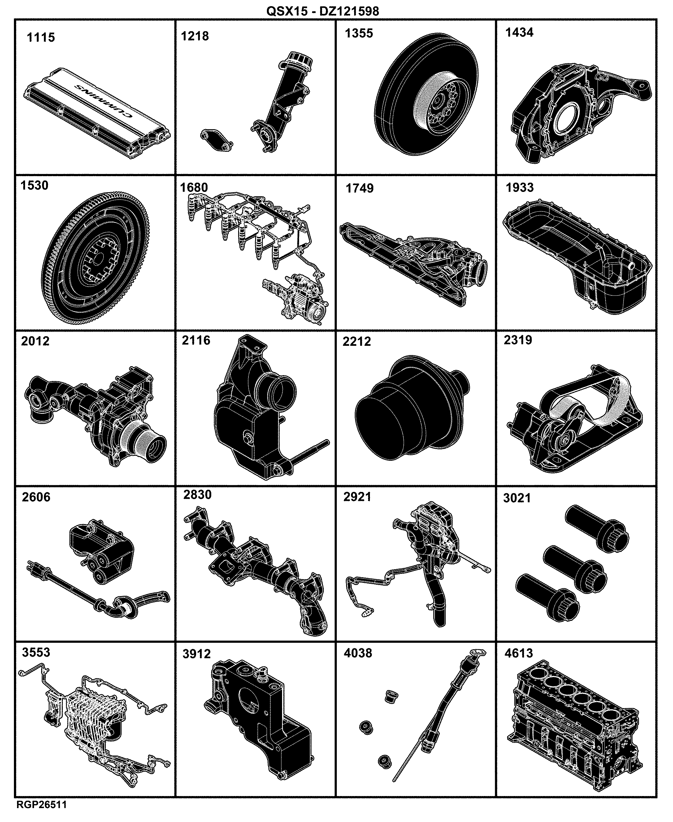 E1 Engine QSX15-DZ121598-ETN233792
