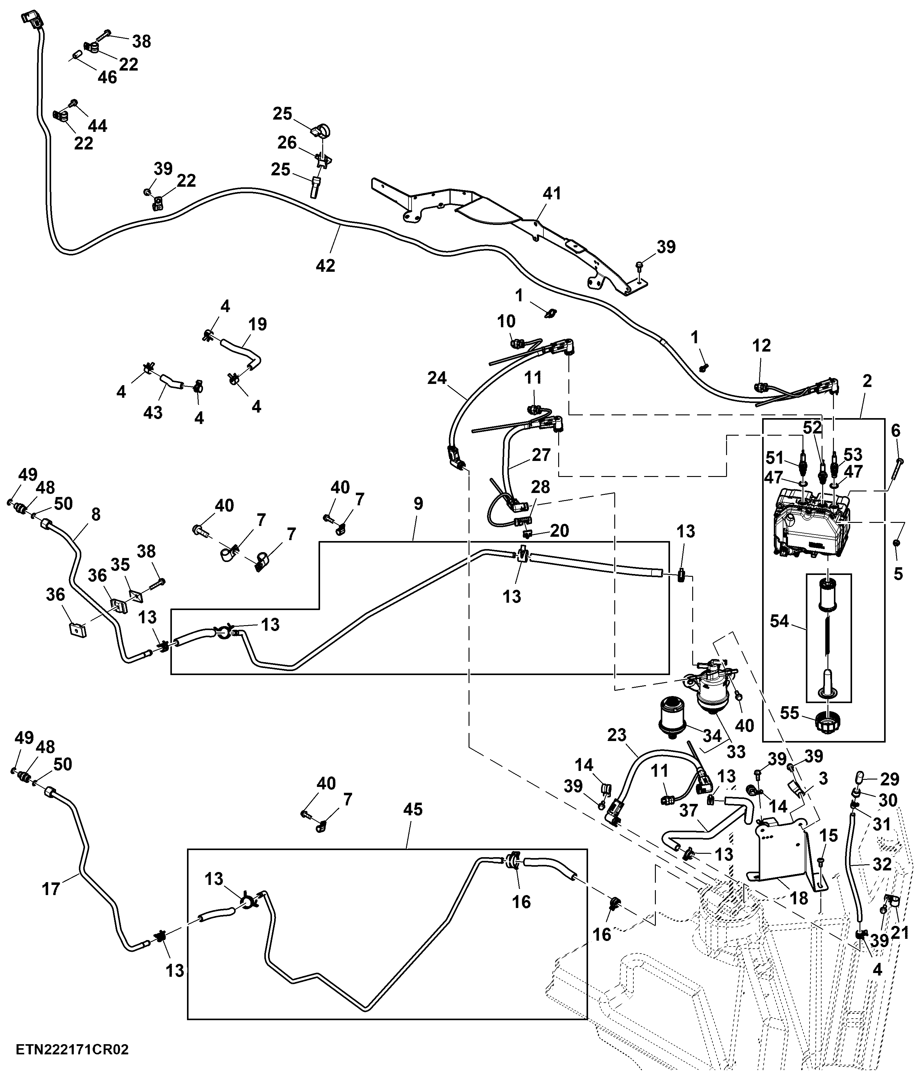 DEF Lines and Pumps, 13.6 L, Stage 5 Engine