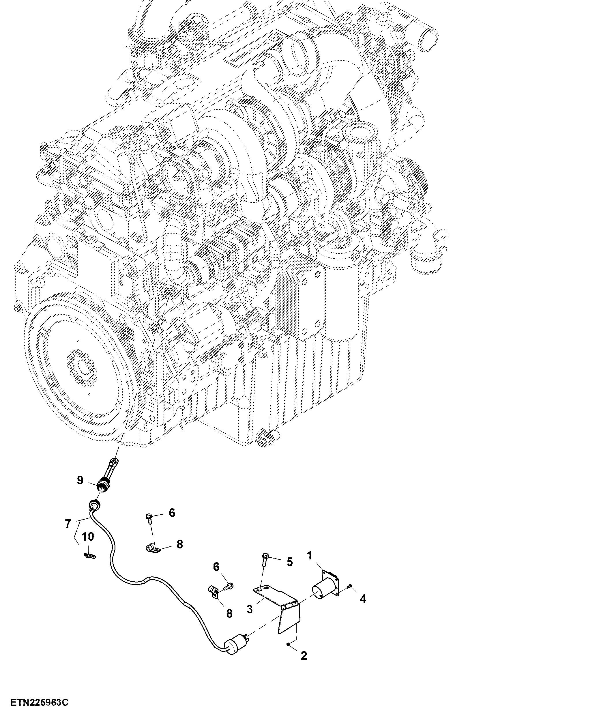 Engine Coolant Heater, 120 V, 13.6 L, T2/ T3/ Stage 5 Engine