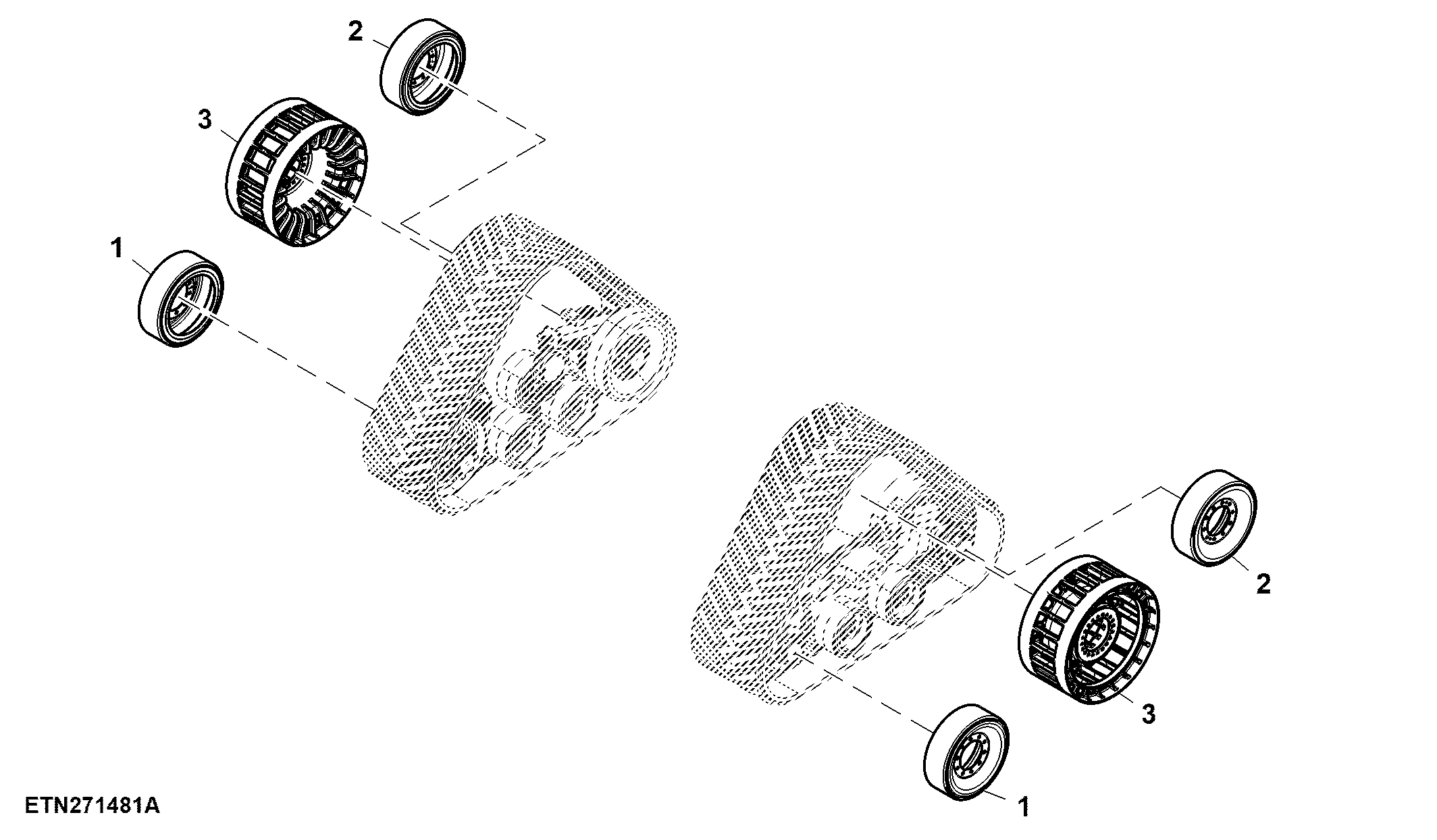 Rear Drive Sprocket, Idlers, Scraper Application