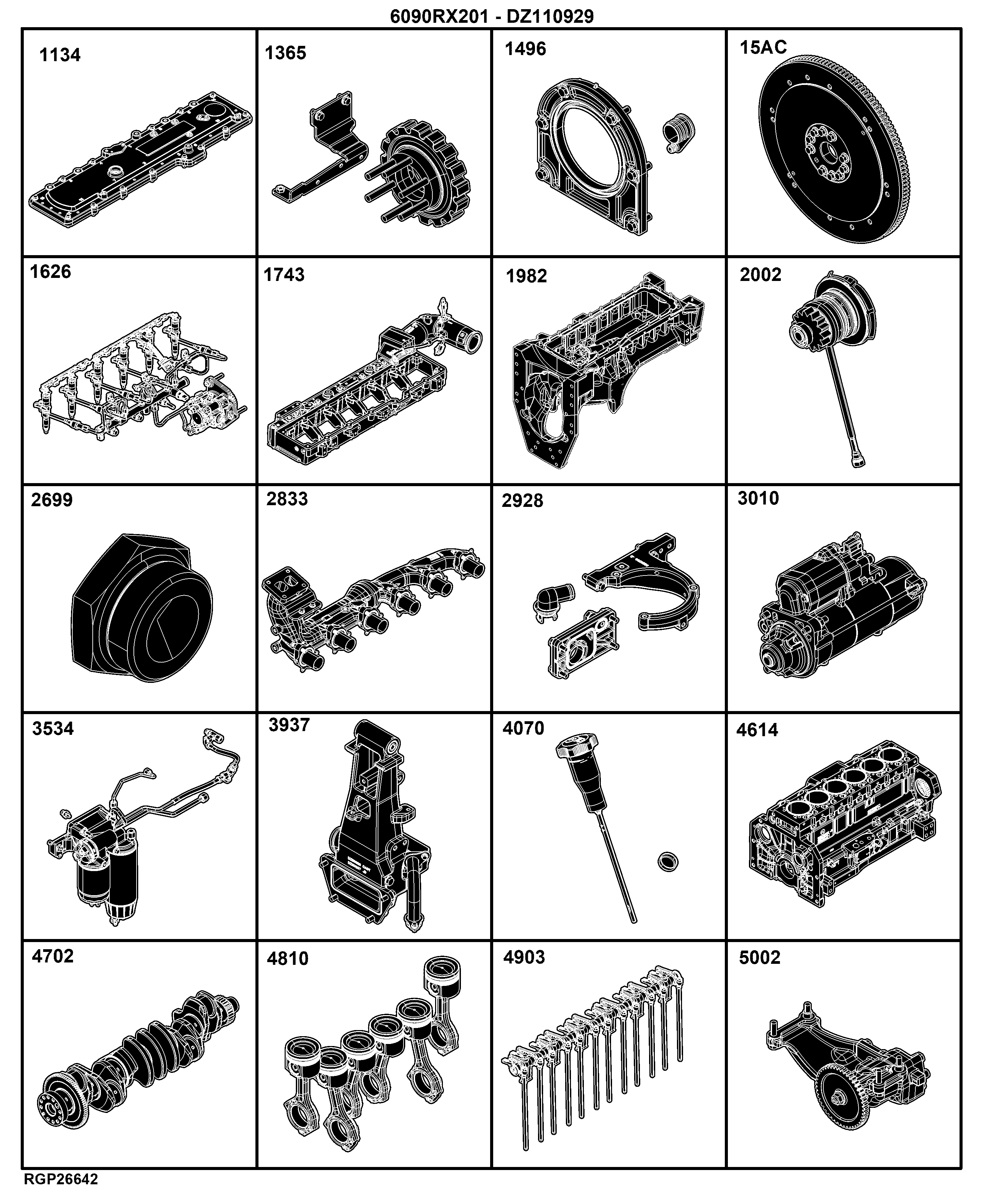 E5 Engine 6090RX201-DZ110929-ETN188187