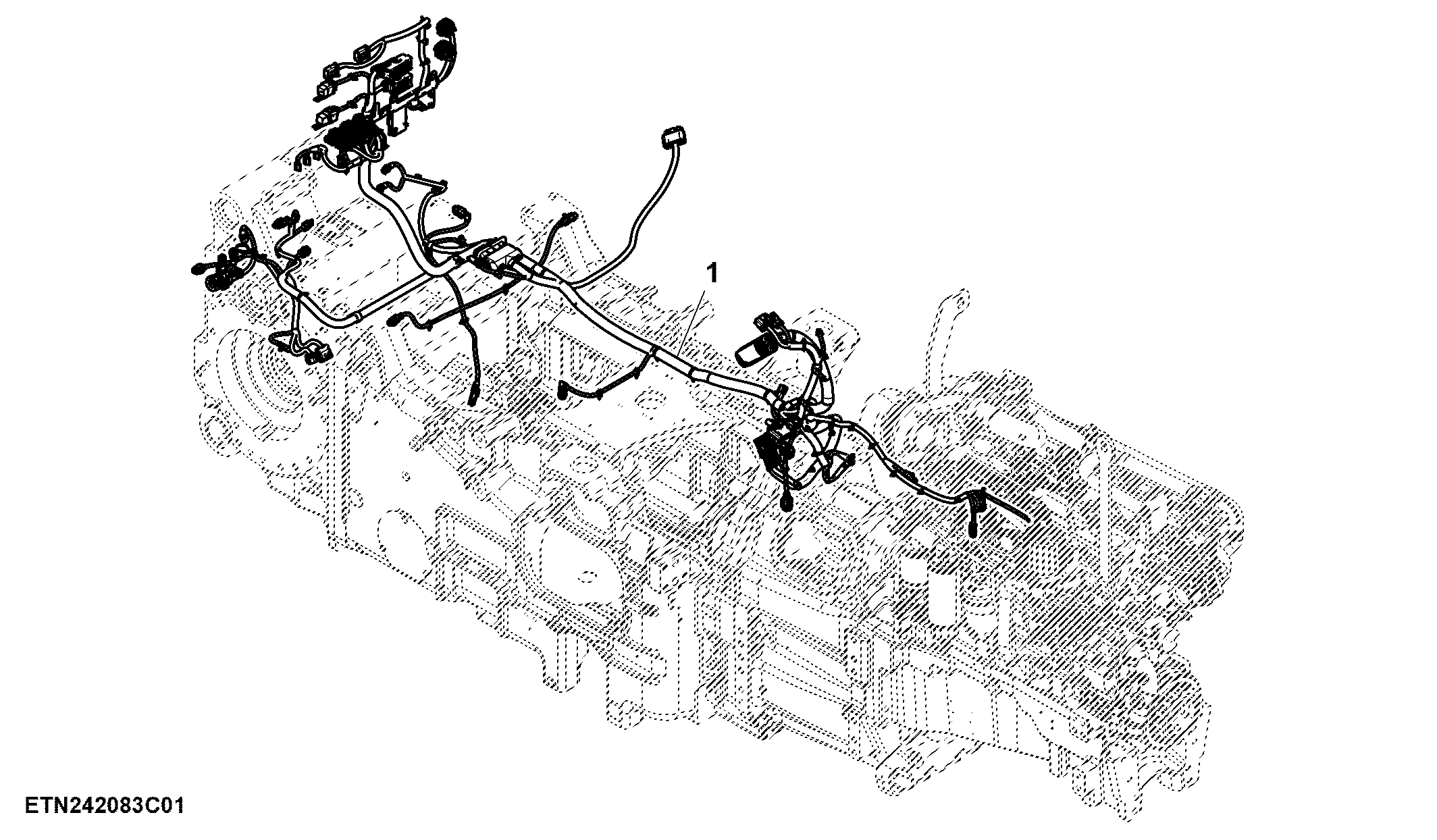 Wiring Harness, Chassis, W/ ACS™, FT4 / Stage 5 Engine (1/4) (927001 - )