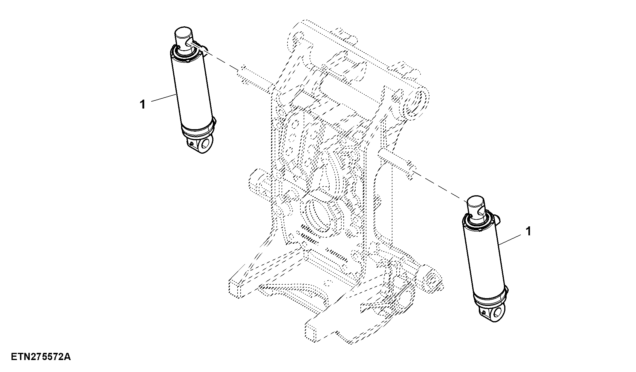 Hydraulic Cylinder, 80 mm
