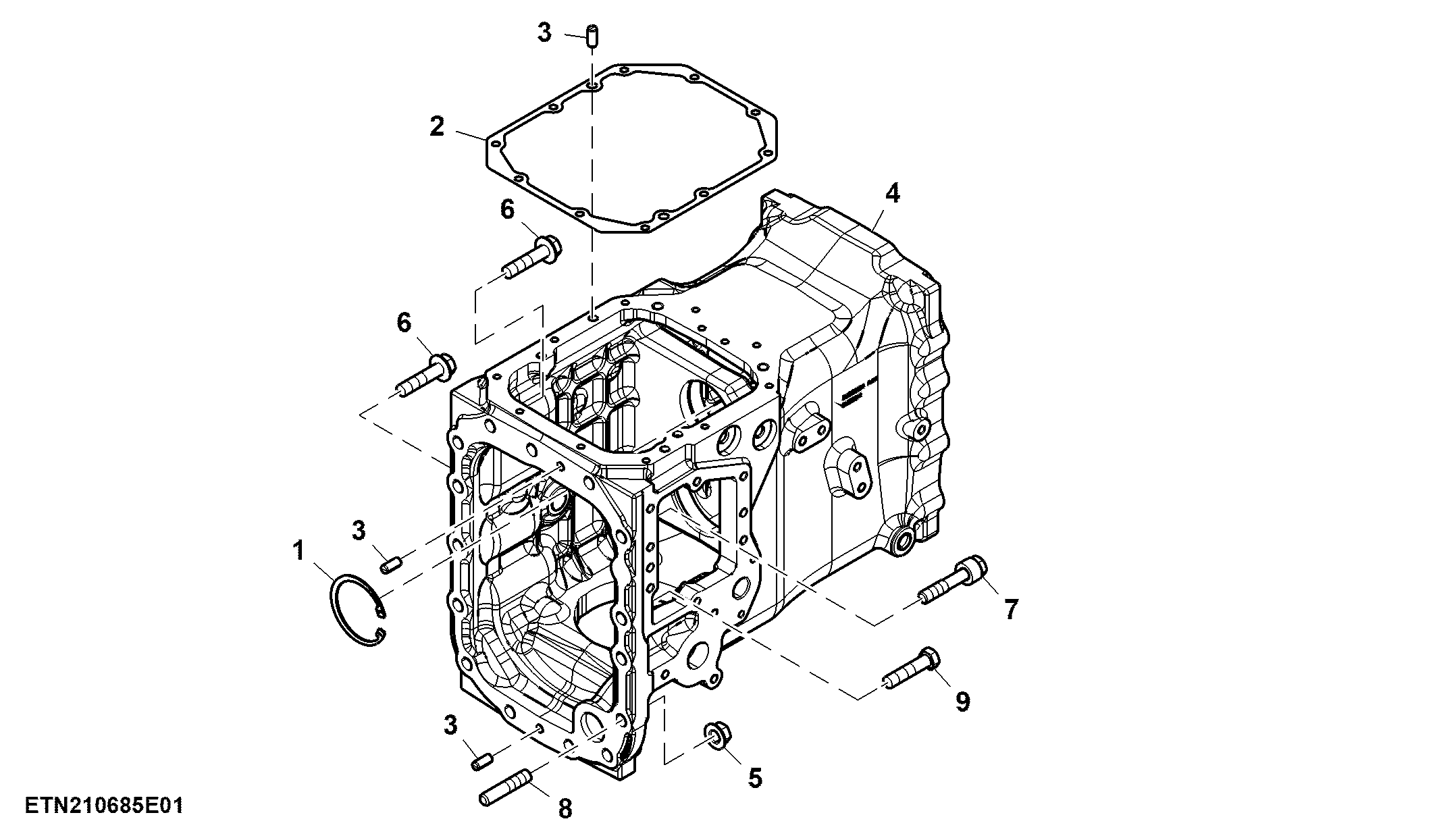 Transmission Housing, W/ Creeper, W/ Park Pawl