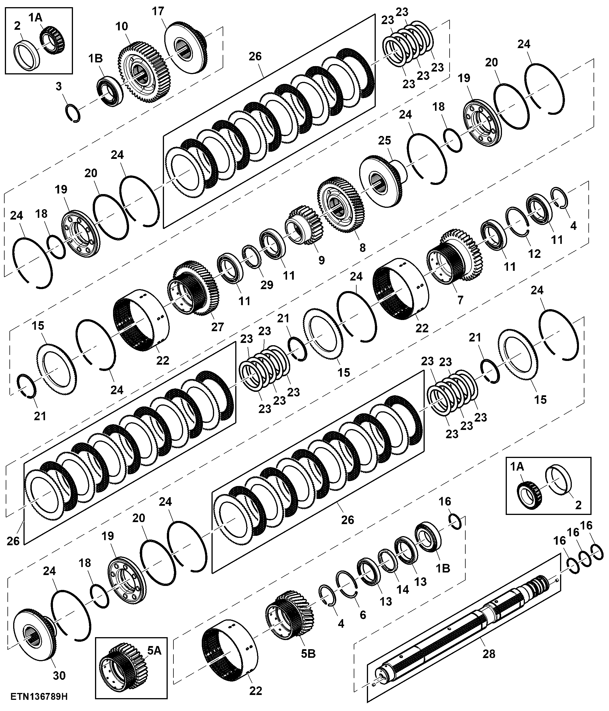 Countershaft Assembly, RH, e23™ ( - 200000)