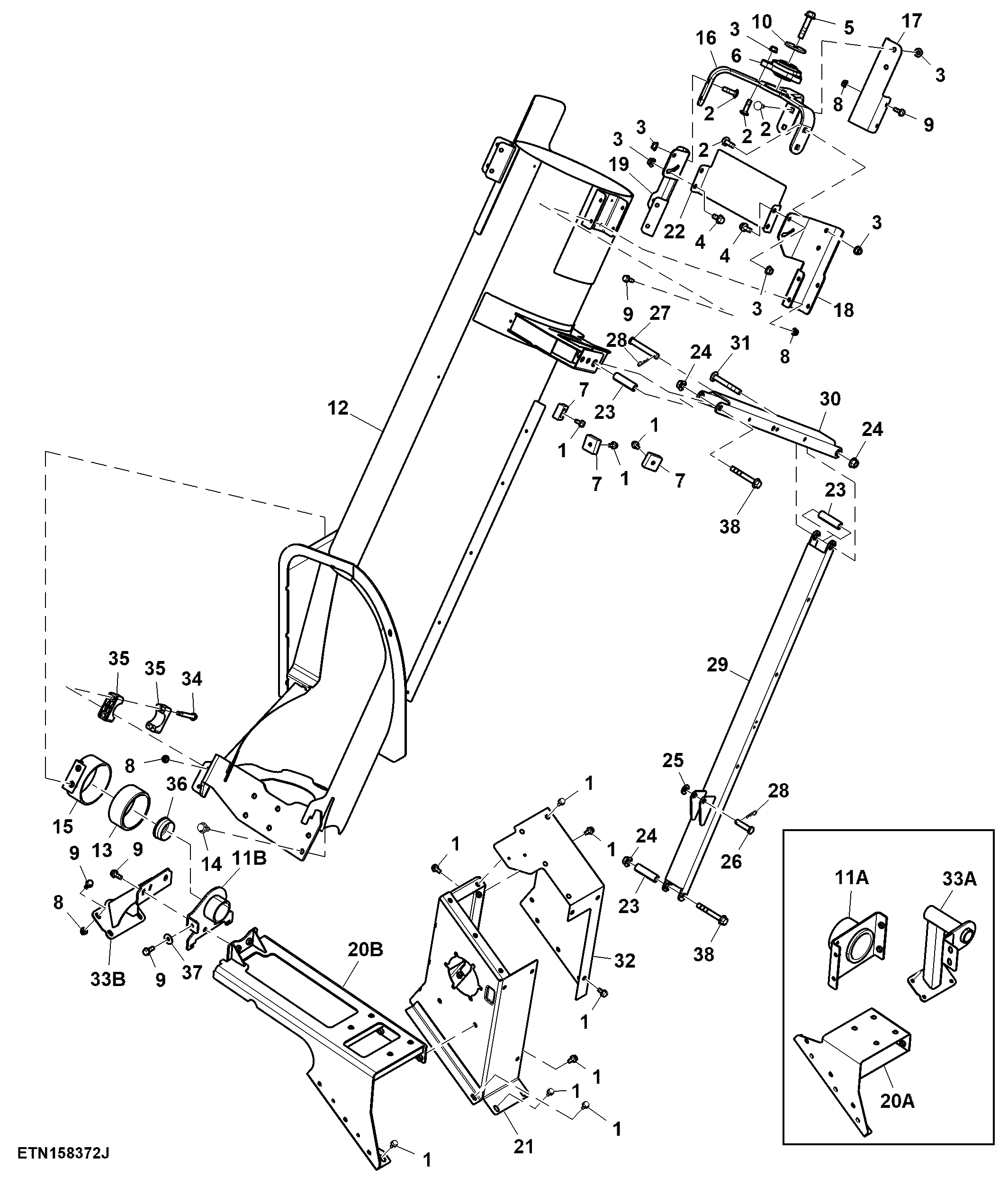 Loading Auger Housing, Regular / Standard Wear