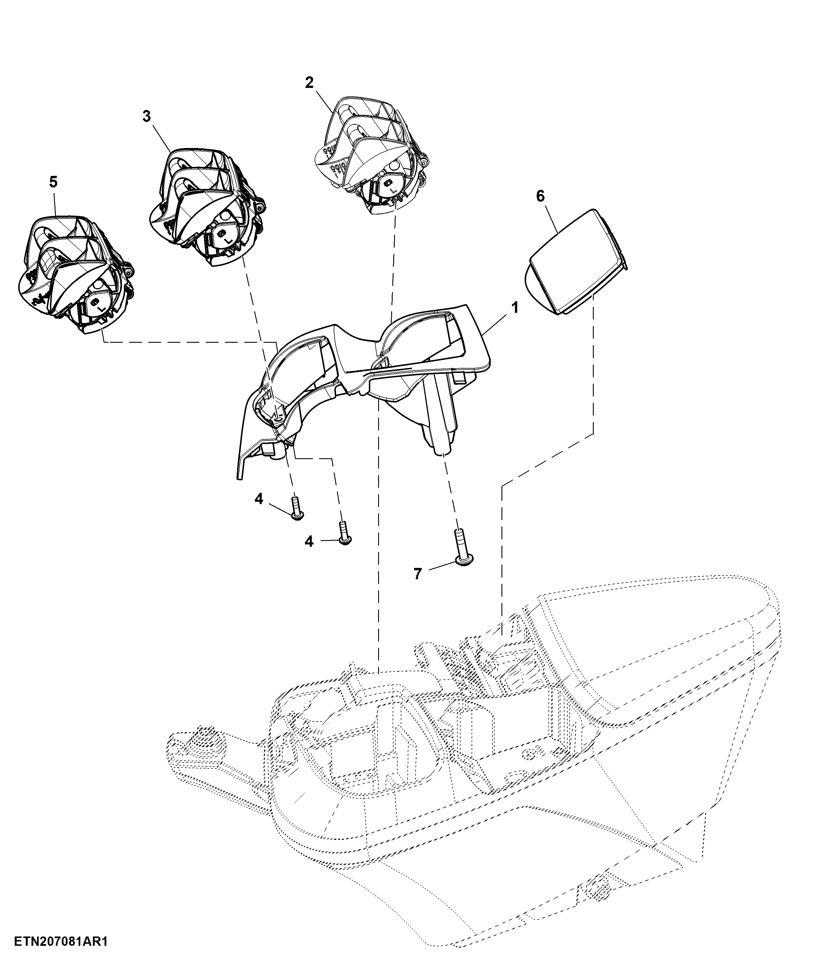 Control, 5 Rear SCV, W/O Front Hitch, W/ CommandARM™, W/ CommandPRO™