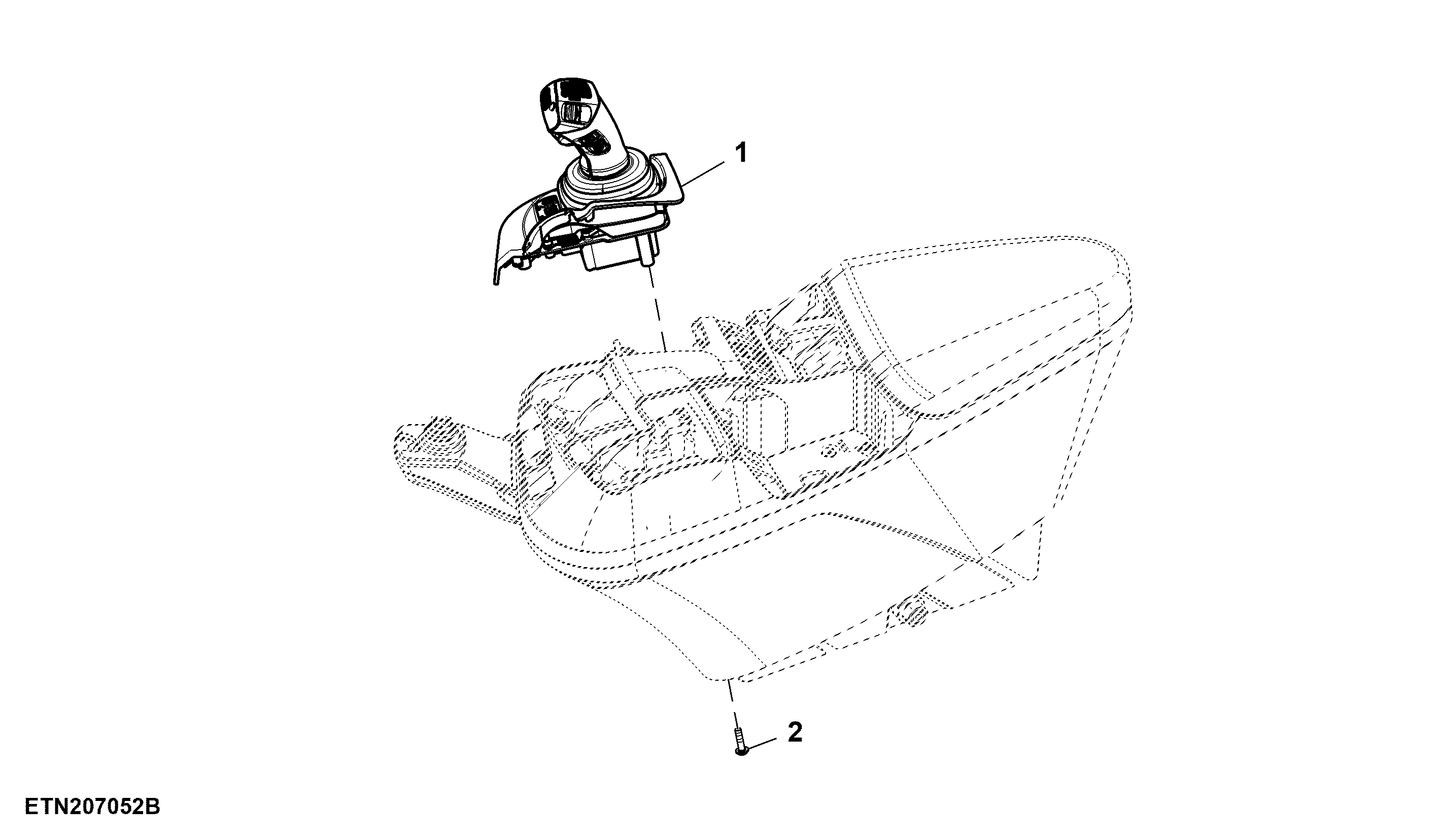 Multi Function Lever, Implement Control, W/ CommandARM™, W/ Reverser