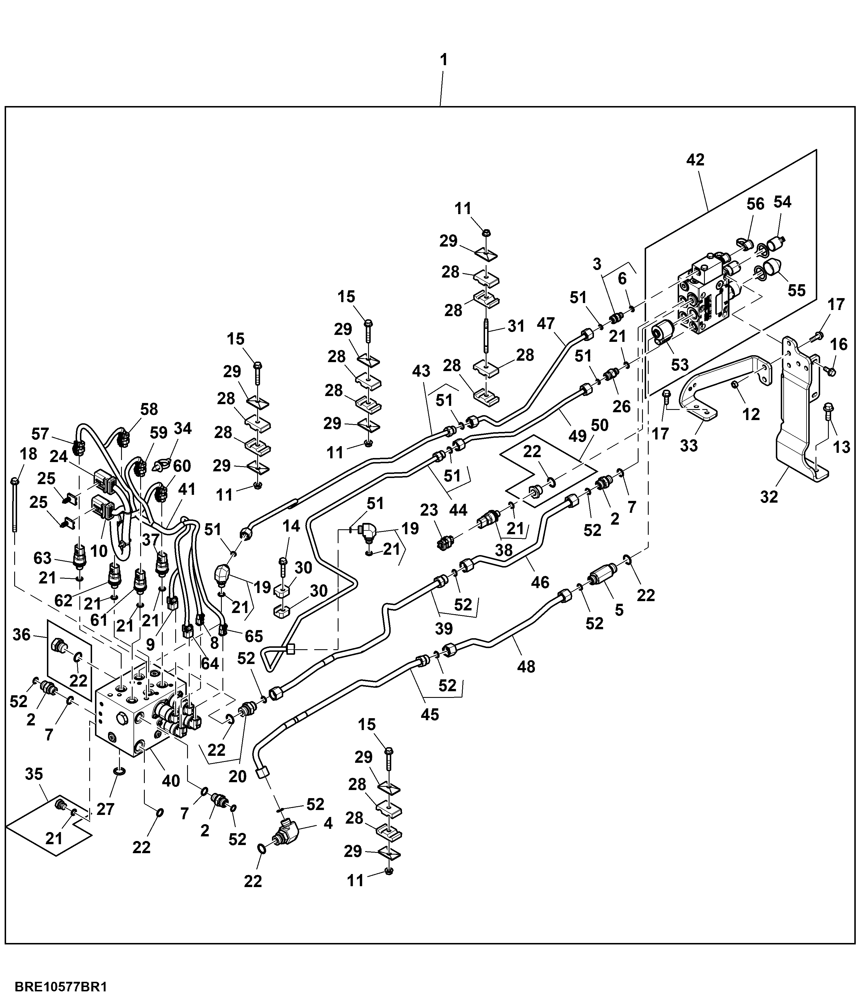 Hydraulic Trailer Brake Kit, (For EU/EAEU) (804001 - )