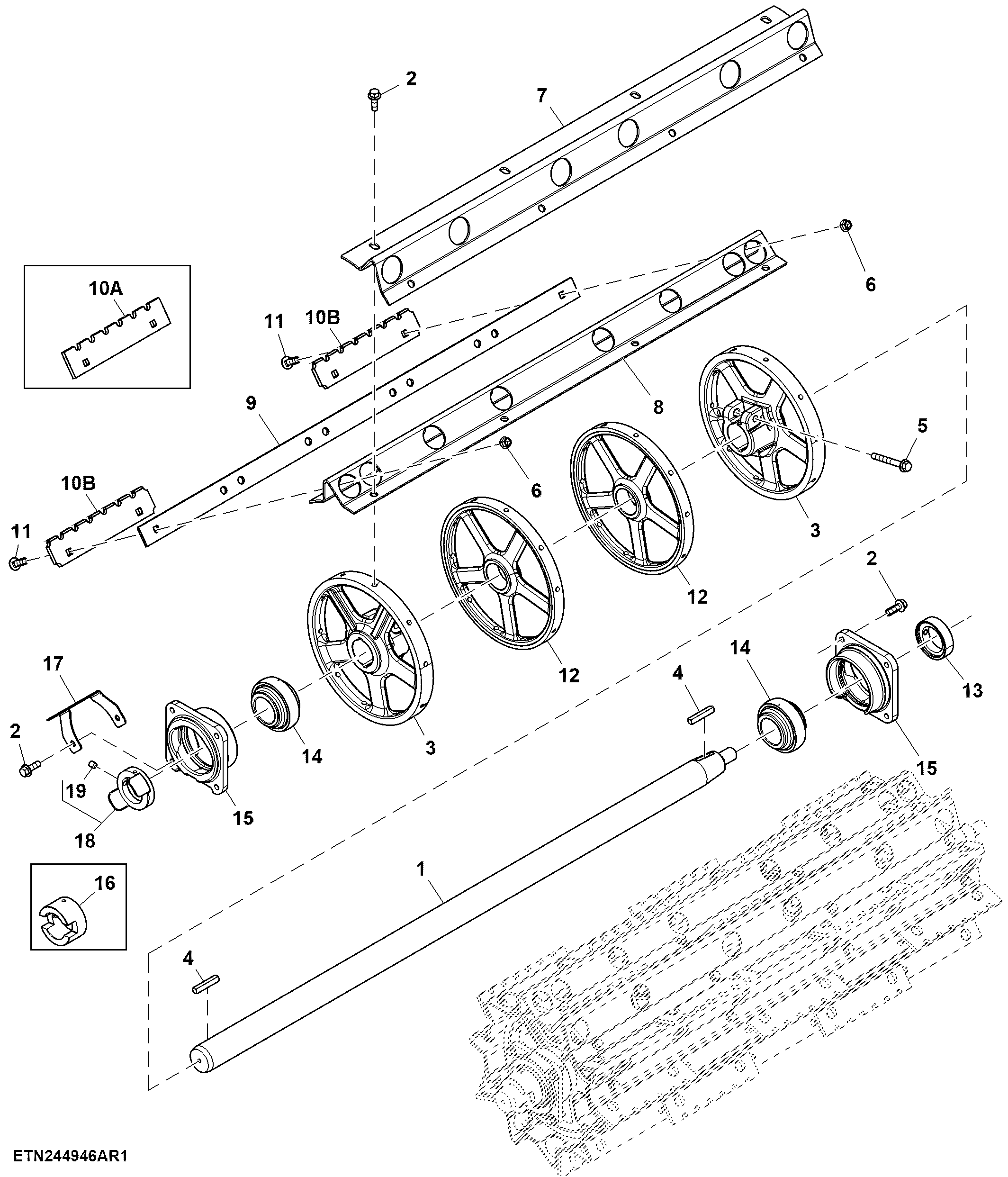 Feed Accelerator Stone Trap Drive Beater, Corn / Grain