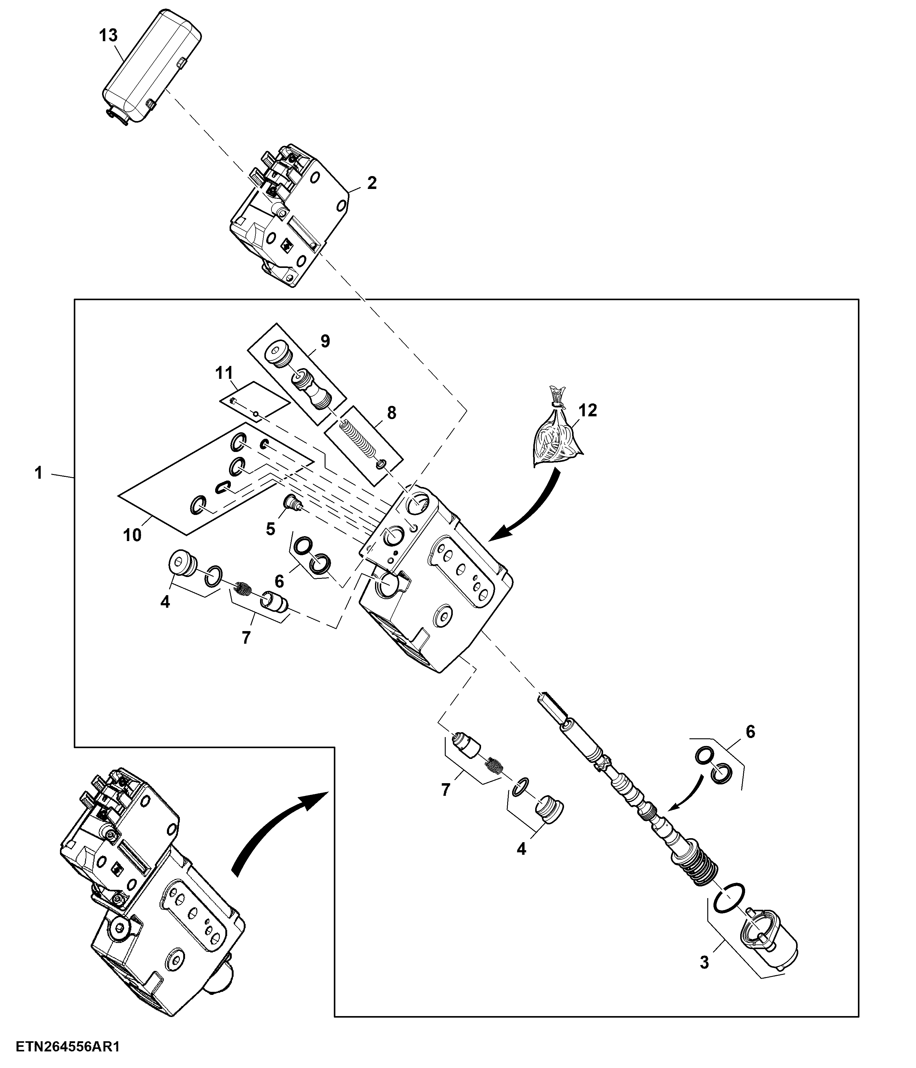 Electrical SCV, 450 Series, LH, Position II