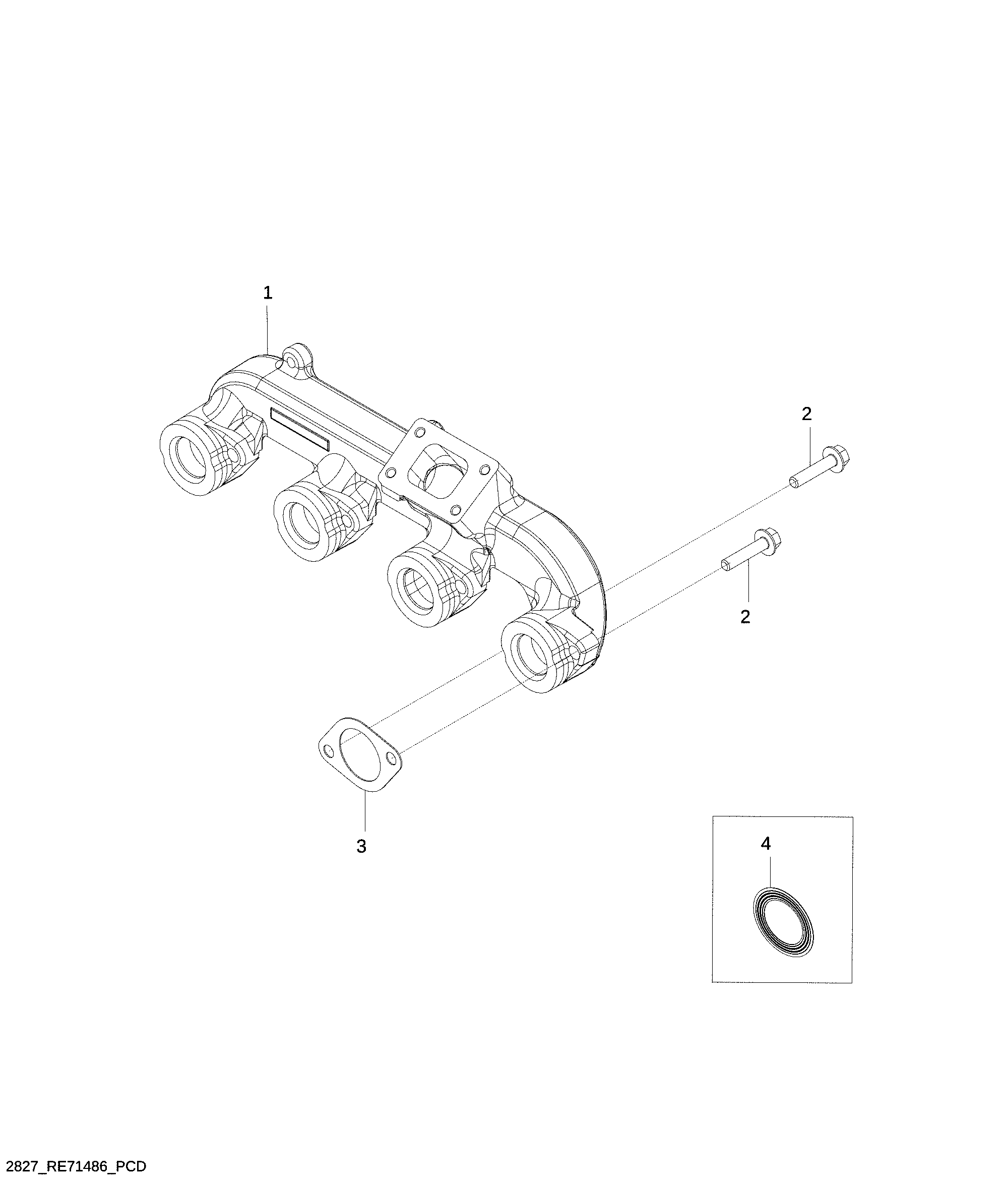 2827 Exhaust Manifold