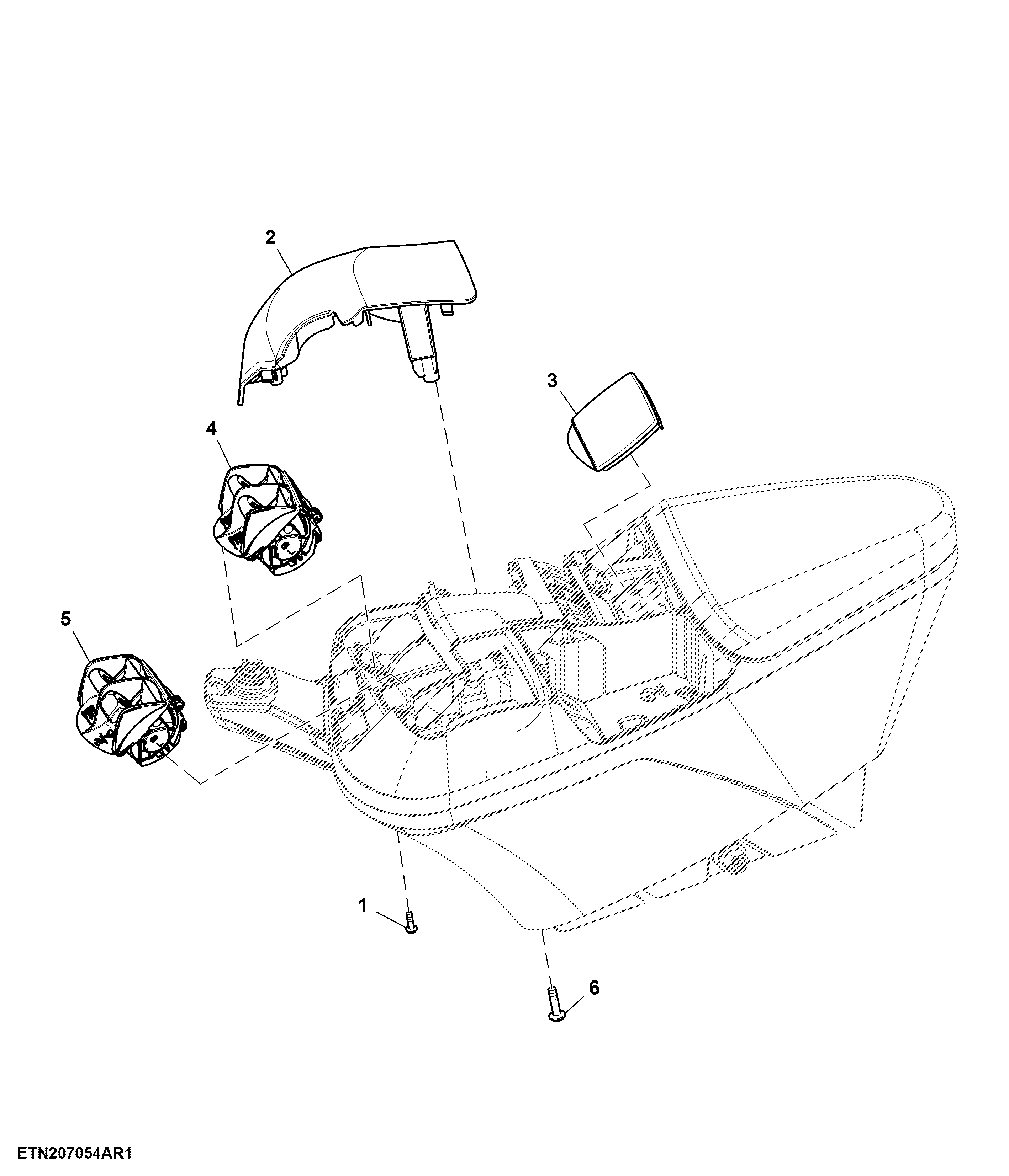 Control, 3 Rear SCV, W/O Front Hitch, W/ CommandARM™, W/O CommandPRO™