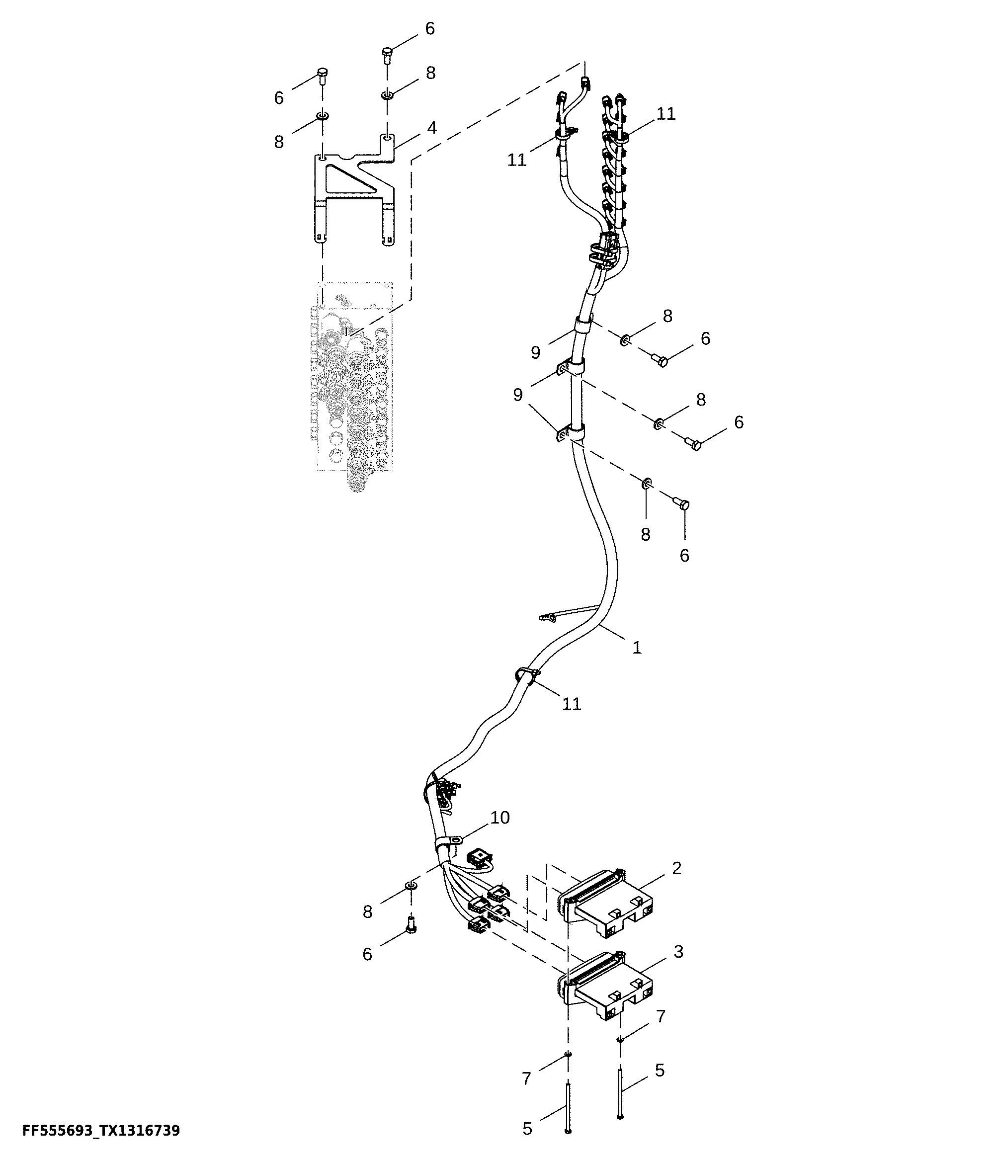 Machine Control Controller, Protection Controller, and Interface Wiring Harness