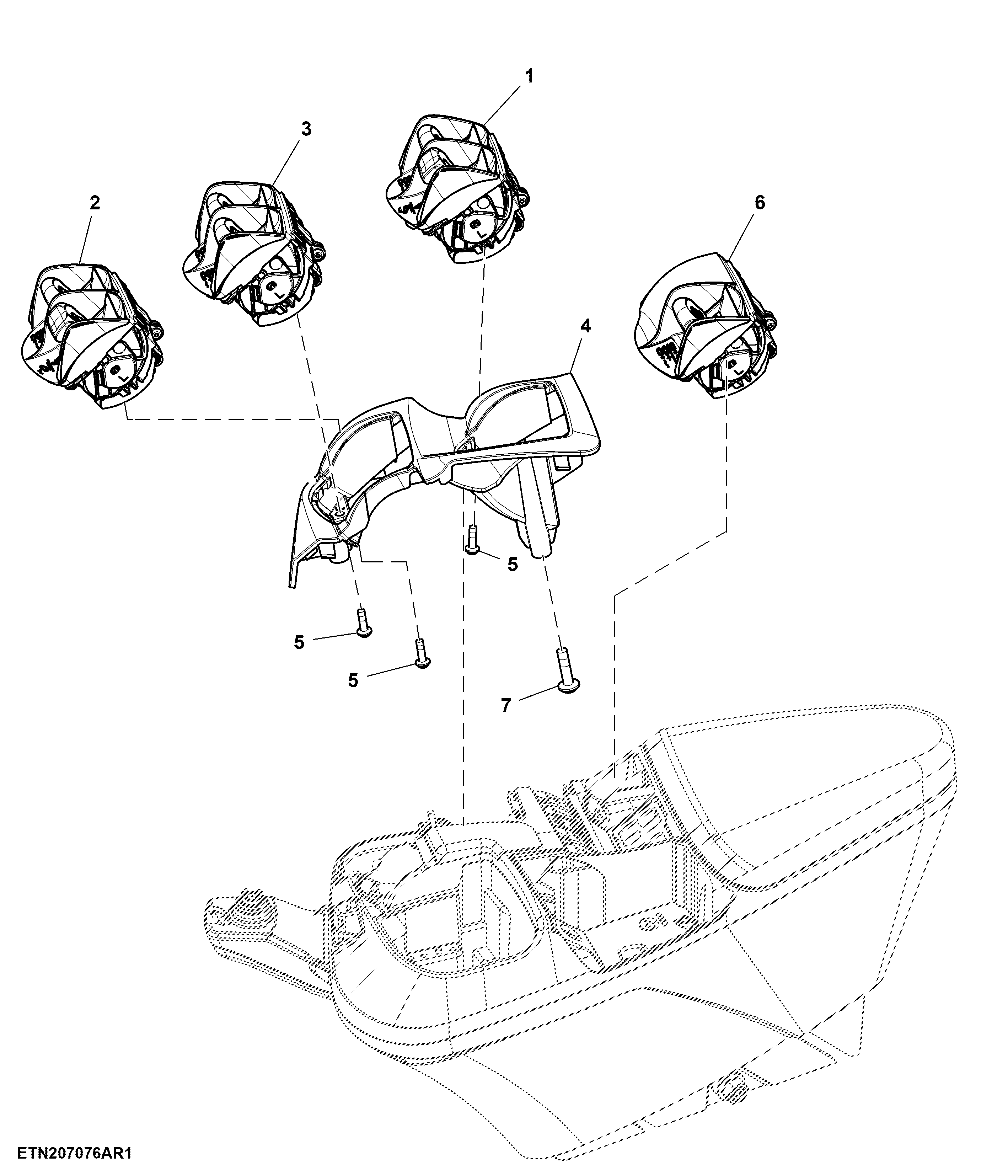 Control, 3 Rear SCV, W/ Dual Front Hydraulic Coupler, W/ Front Hitch, W/ CommandARM™, W/ CommandPRO™