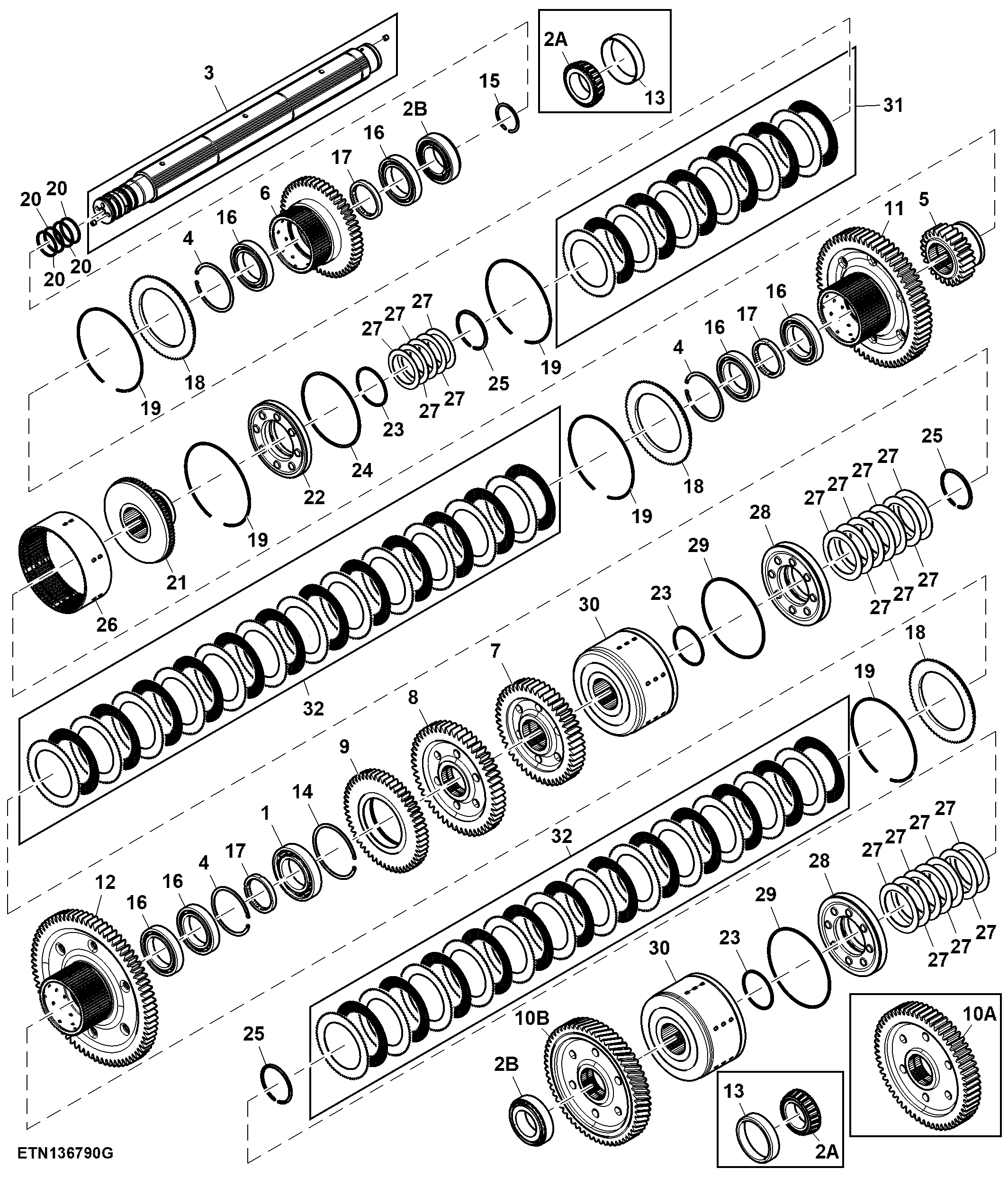 Countershaft Assembly, LH, e23™ ( - 922321)