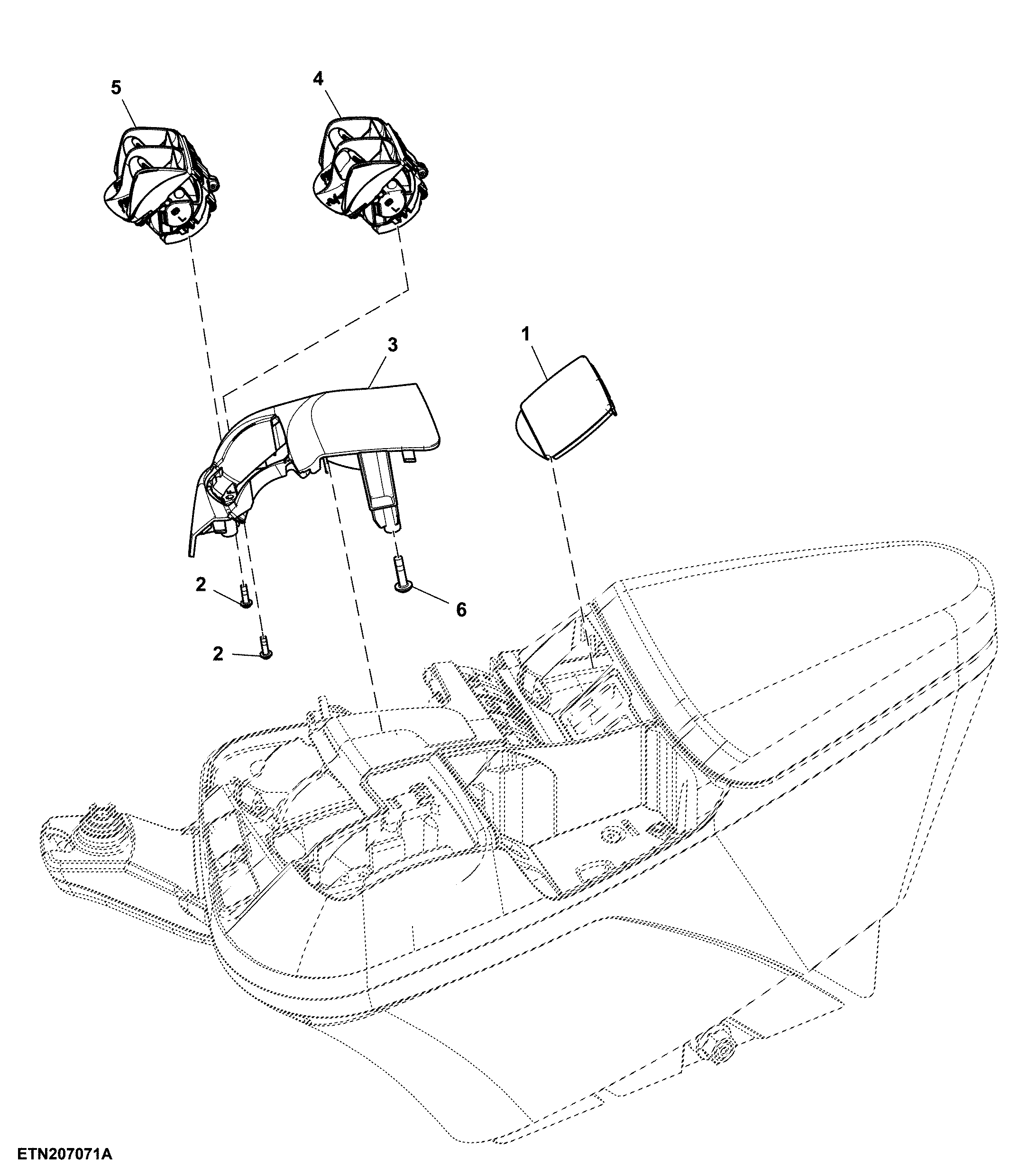 Control, 3 Rear SCV, W/O Front Hitch, W/ CommandARM™, W/ CommandPRO™