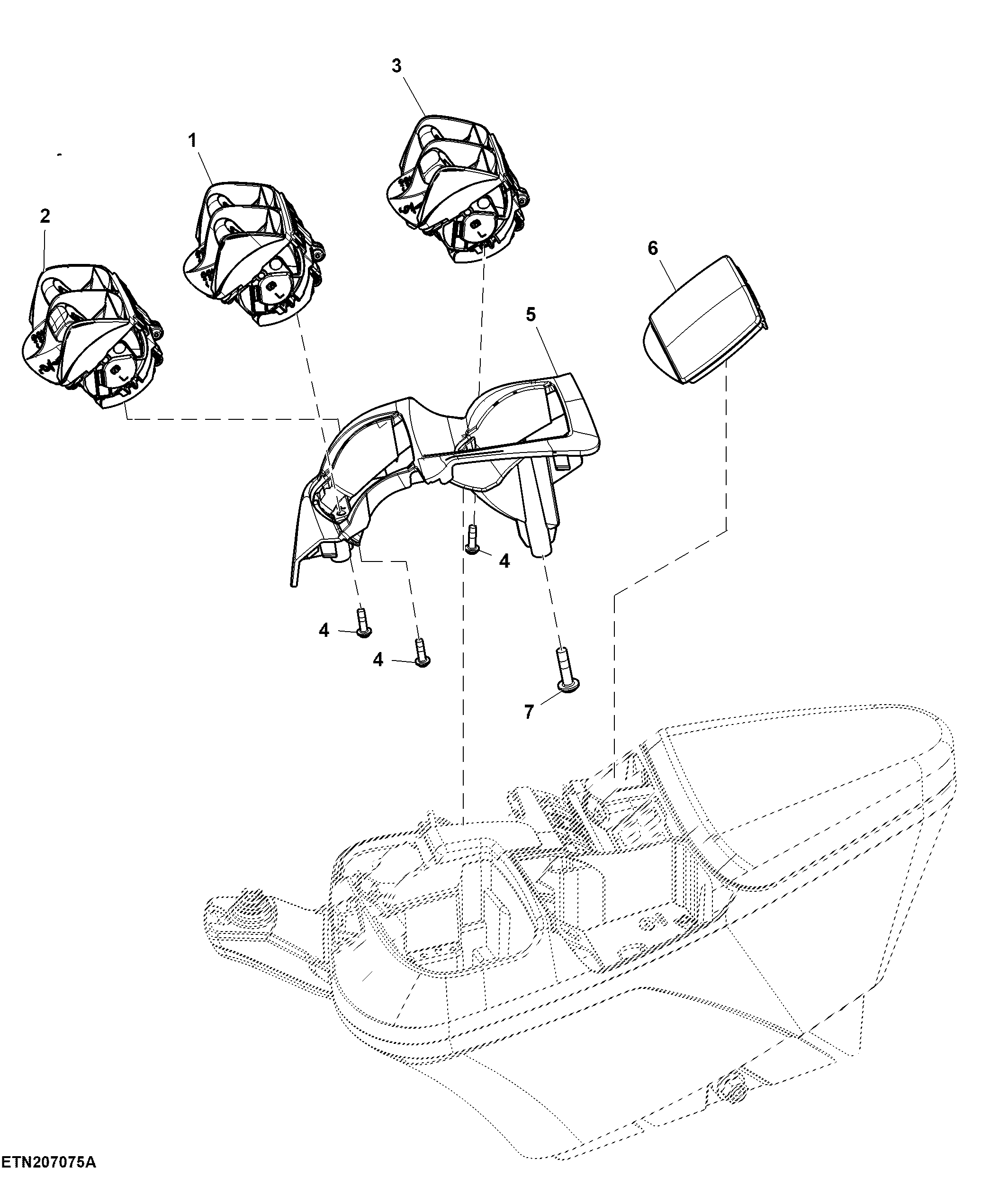Control, 3 Rear SCV, W/ Single Front Hydraulic Coupler, W/ Front Hitch, W/ CommandARM™, W/ CommandPRO™