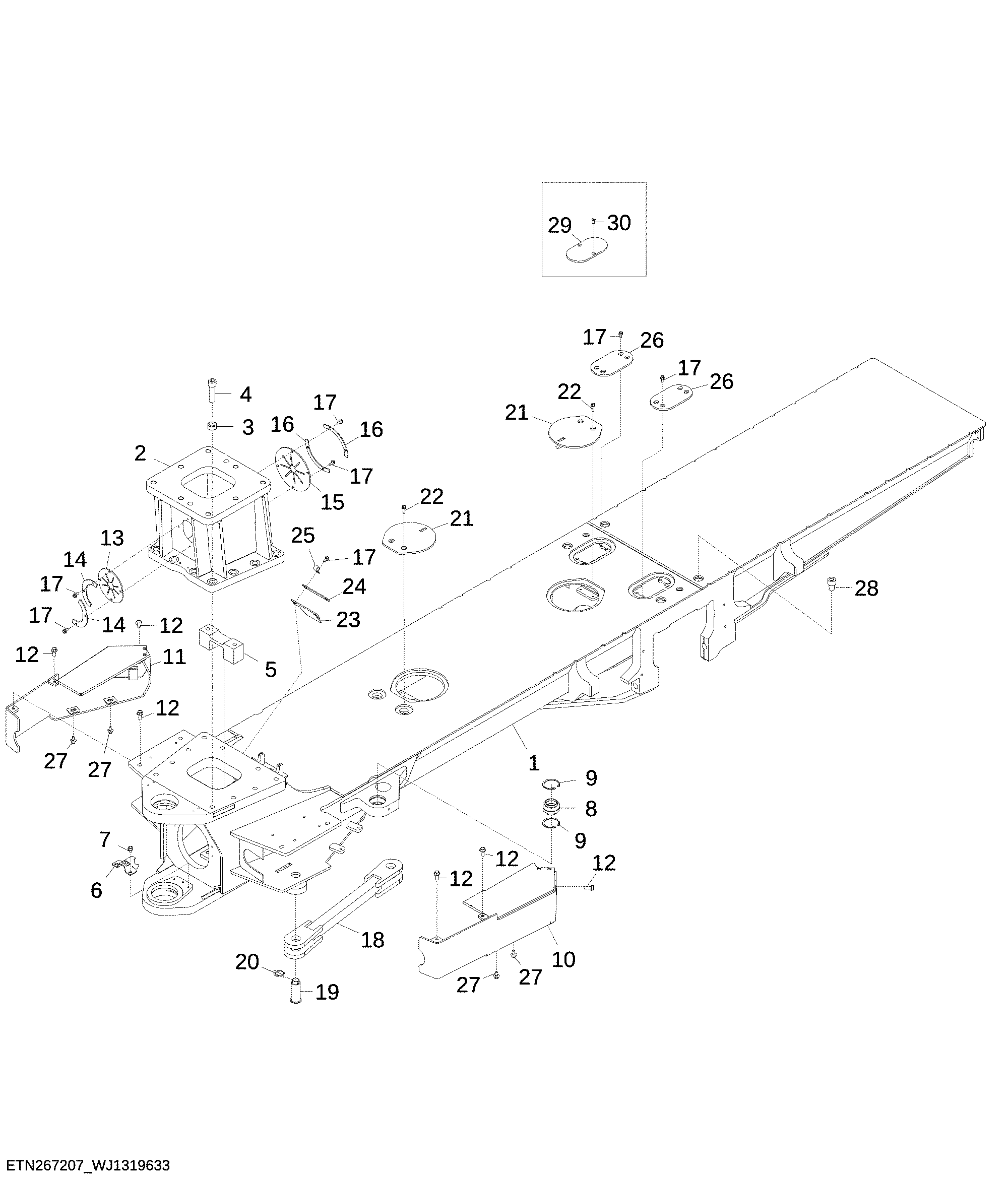 Covers and Shields, Medium, Rear Frame, 3000 mm