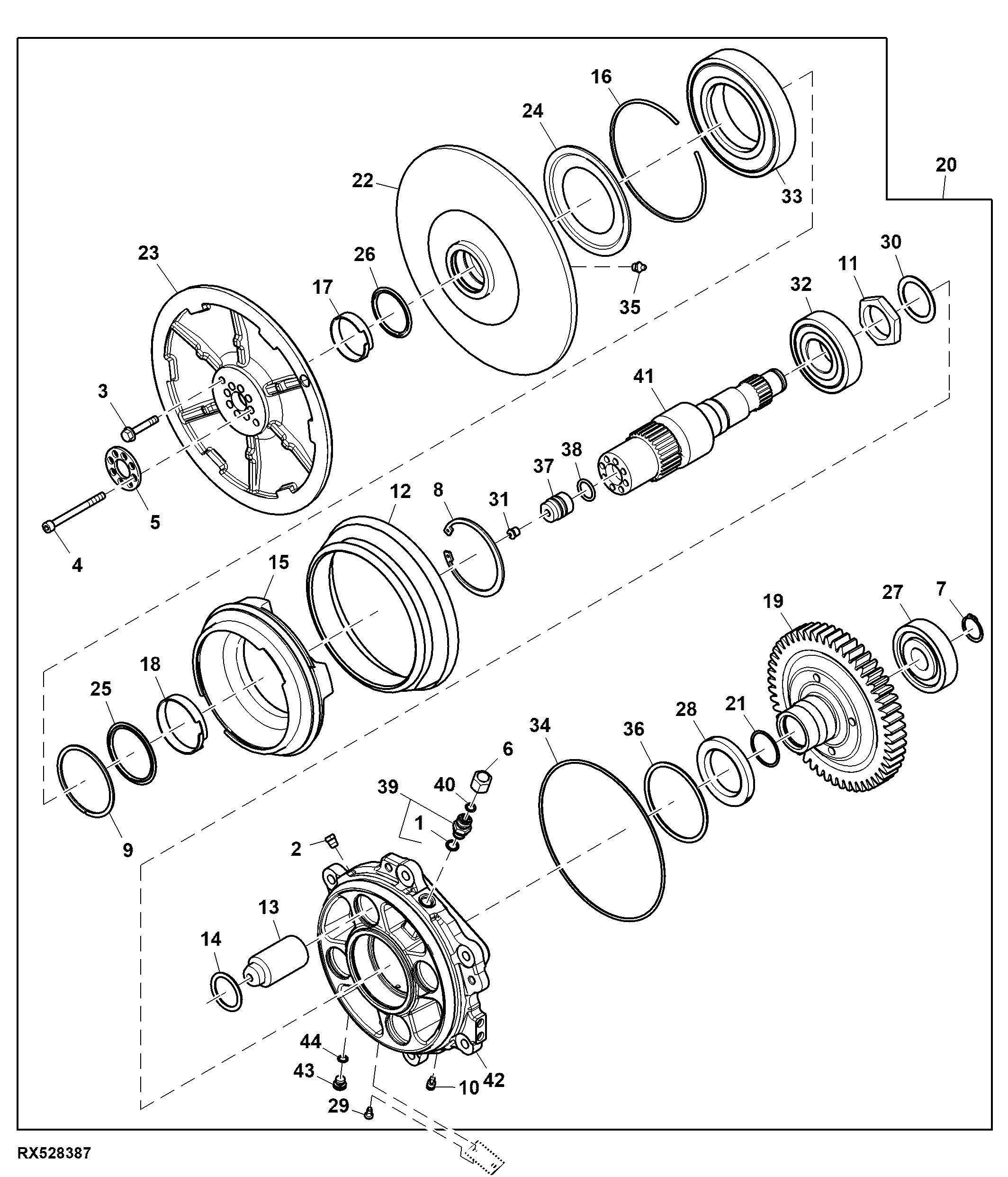 Fan Drive, Driver Assembly, 13.5 L, FT4 Engine