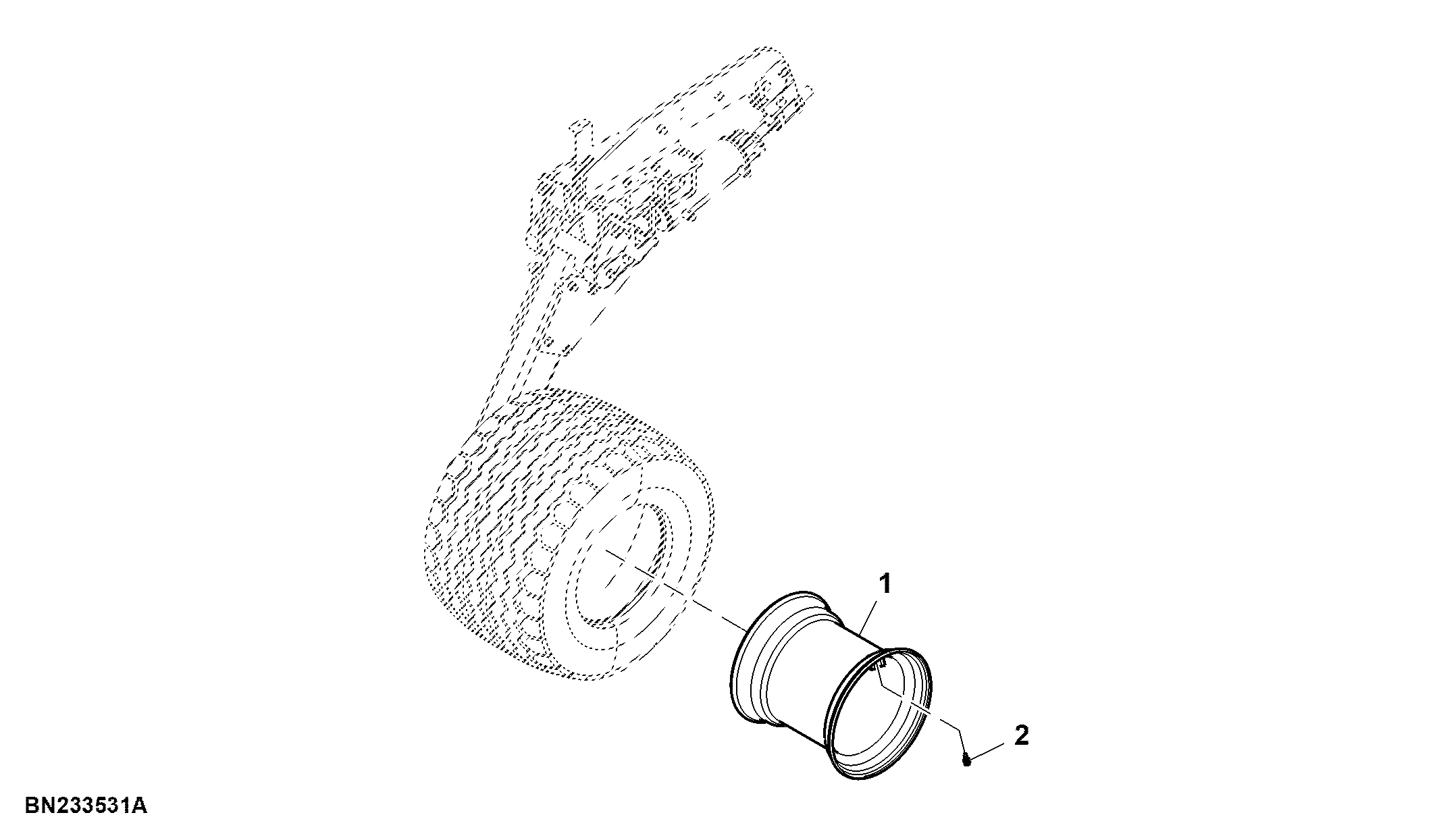 Tire and Wheel Assembly, 500/40 R16.5, 25 Row