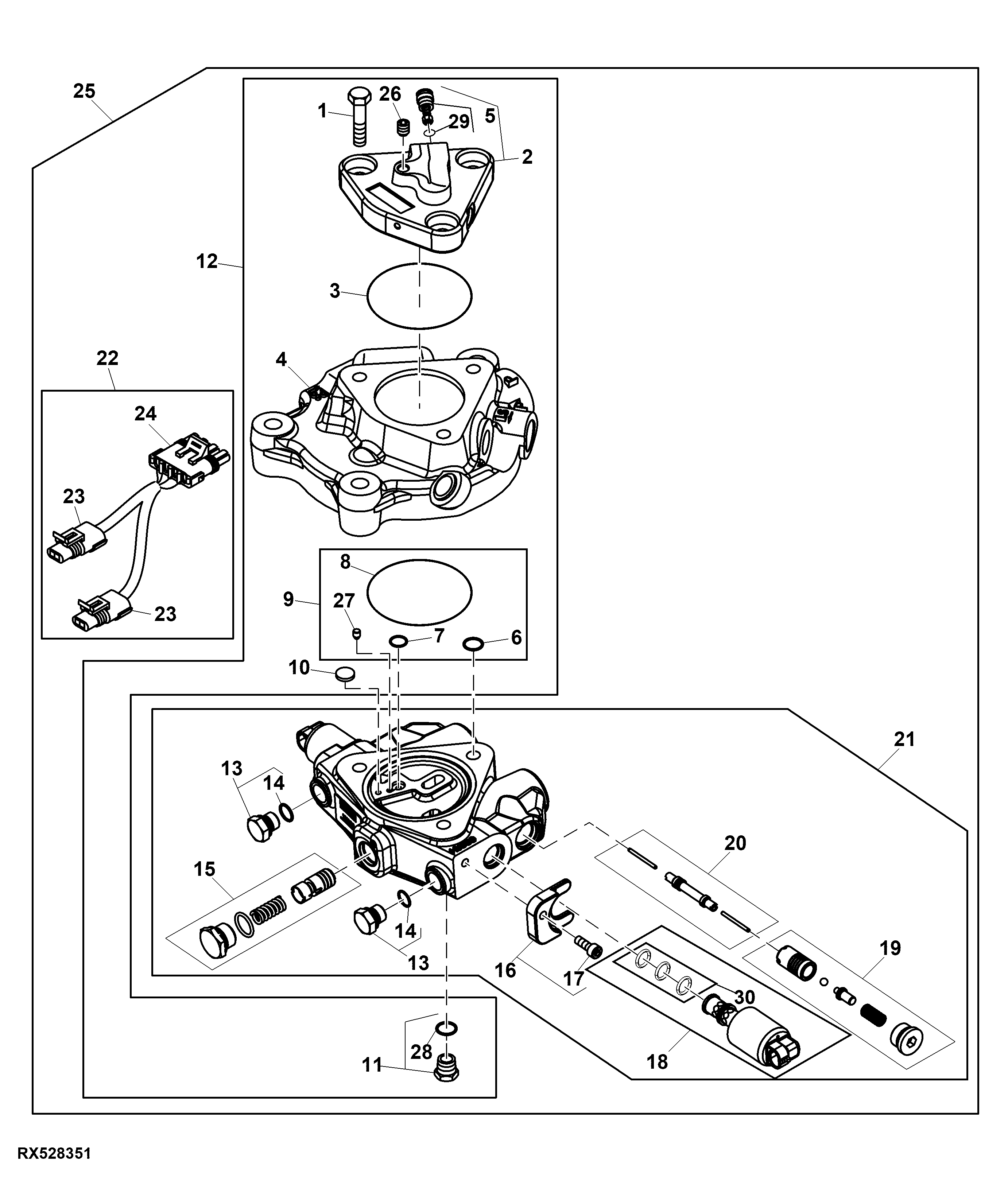 Selective Control Valve (Auxiliary) (W/ Deluxe End Cover) ( - 039999)