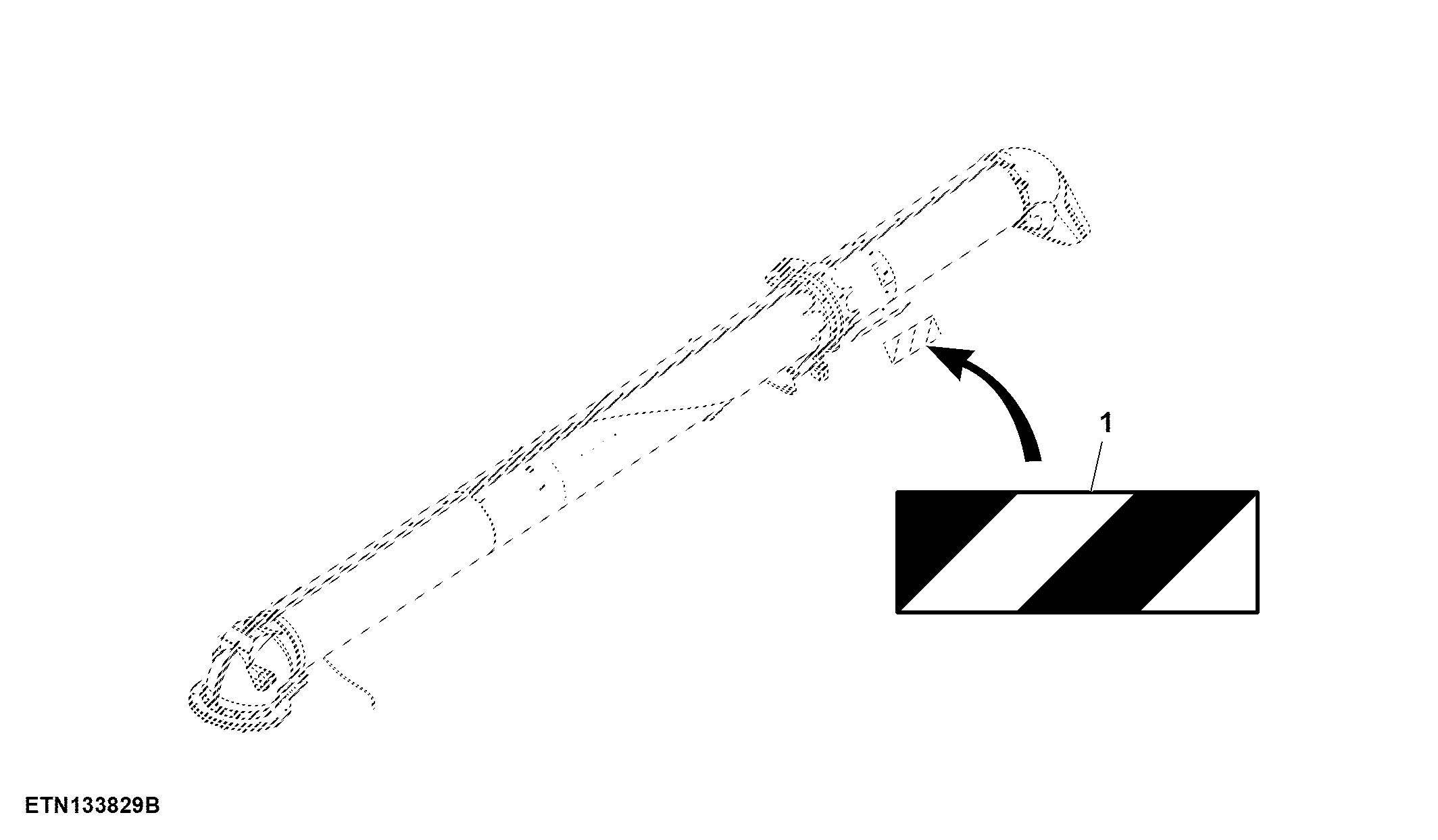 Safety Decal, Unloading Auger, For CIS Countries