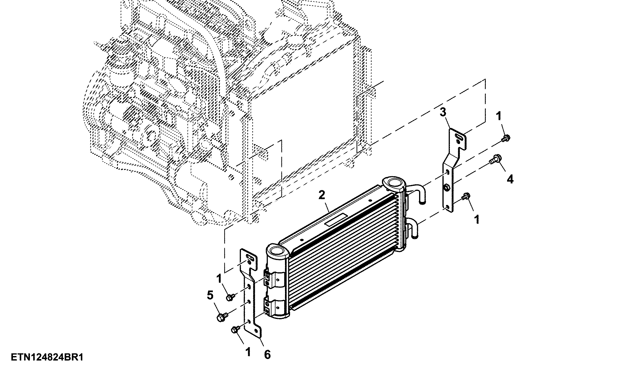 Oil Cooler Assembly, PowrReverser™, Stage 3A
