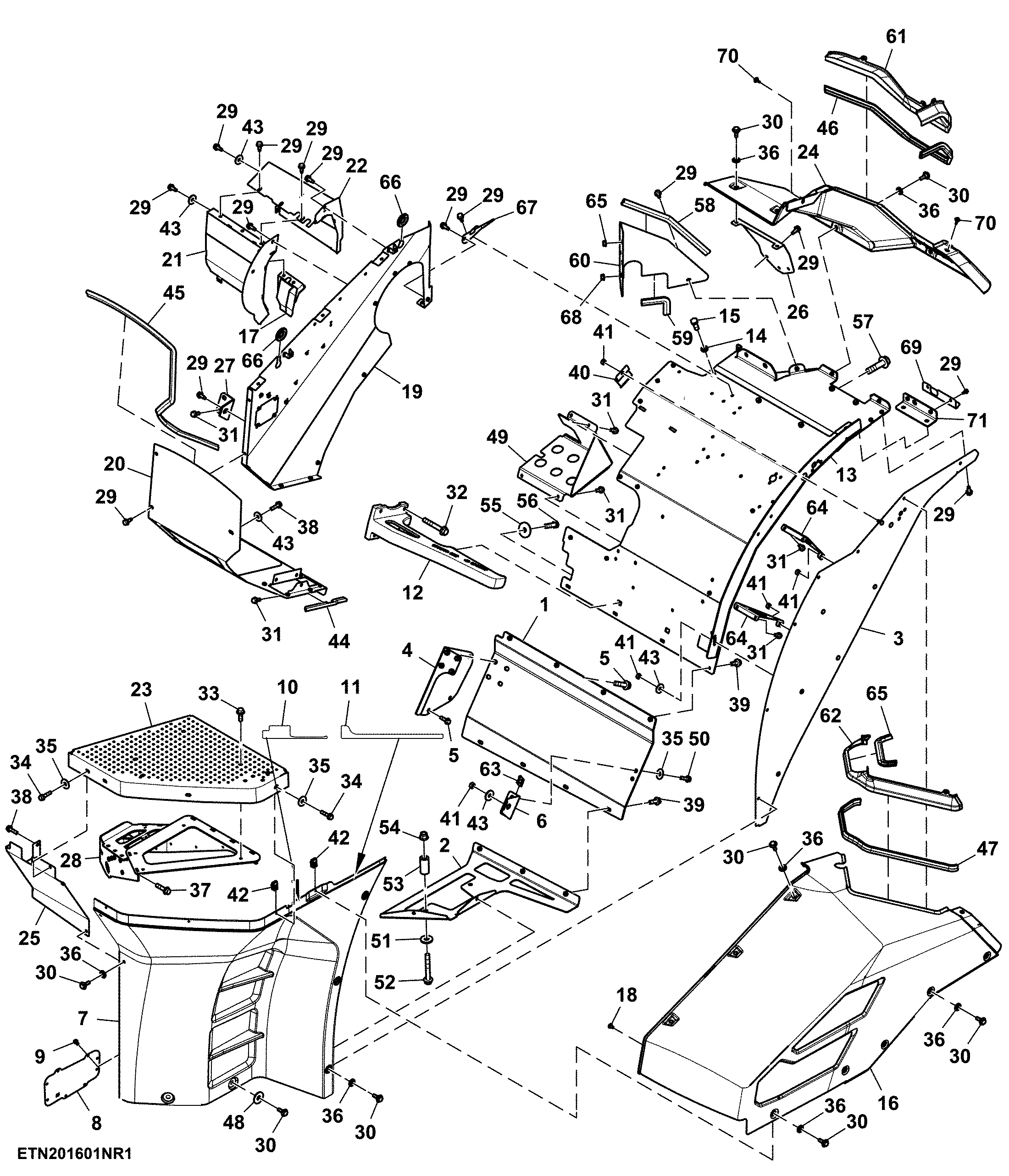 Exhaust System Enclosure, 15L, FT4 / Stage 5 Engine