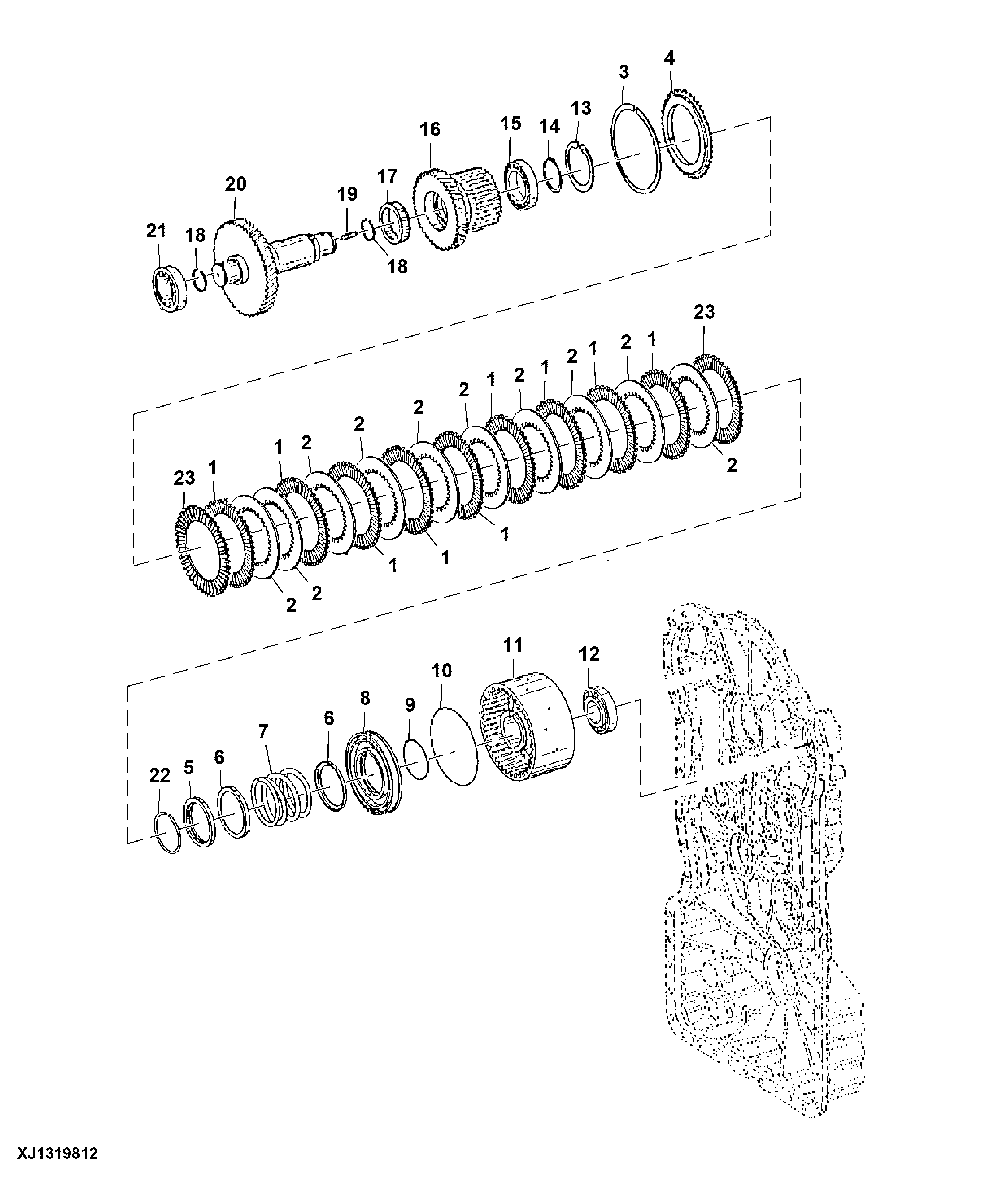 Forward Clutch Assembly Components ( - 001923)