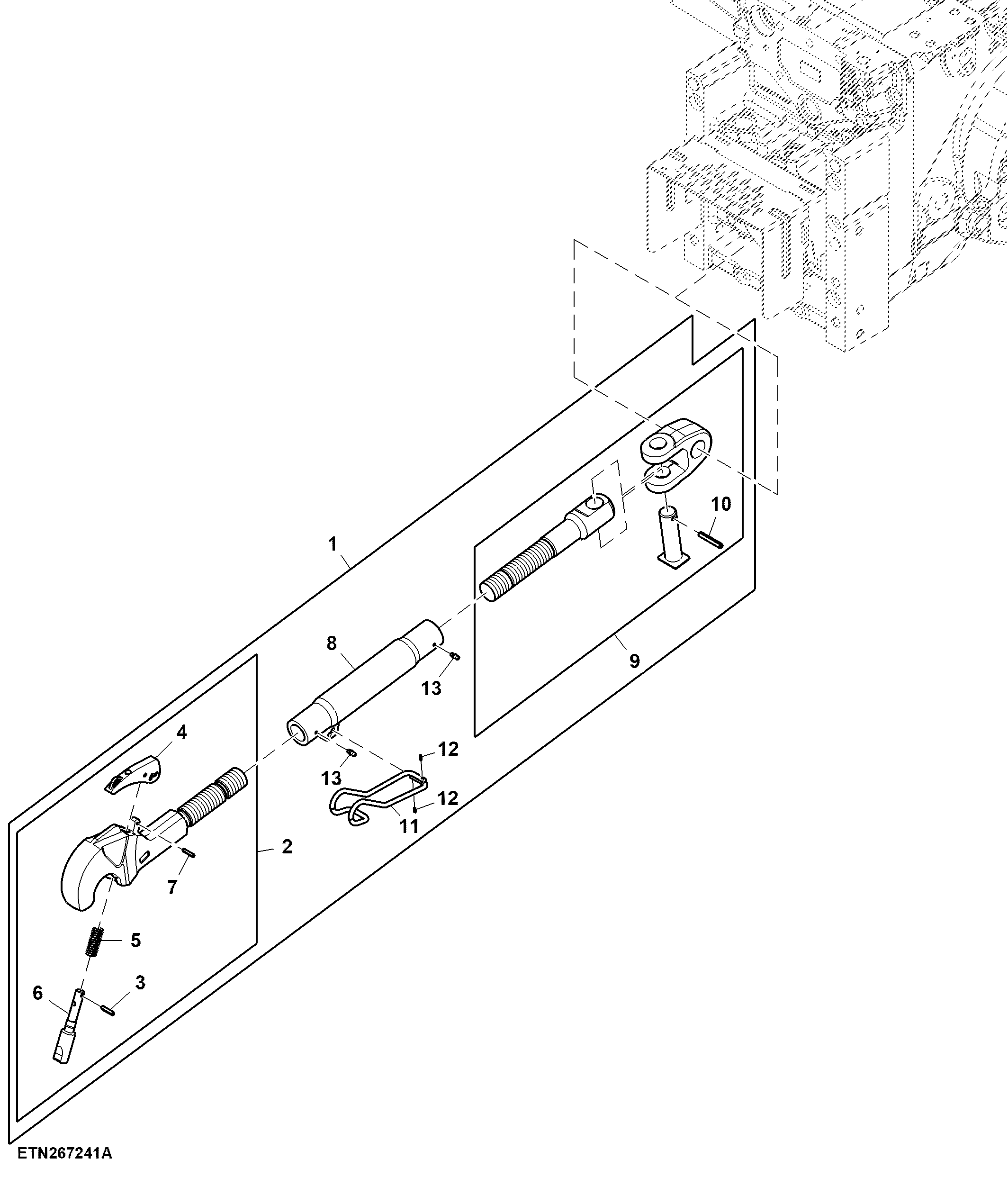 Center Link, Hook Type, Heavy Duty, Category 3