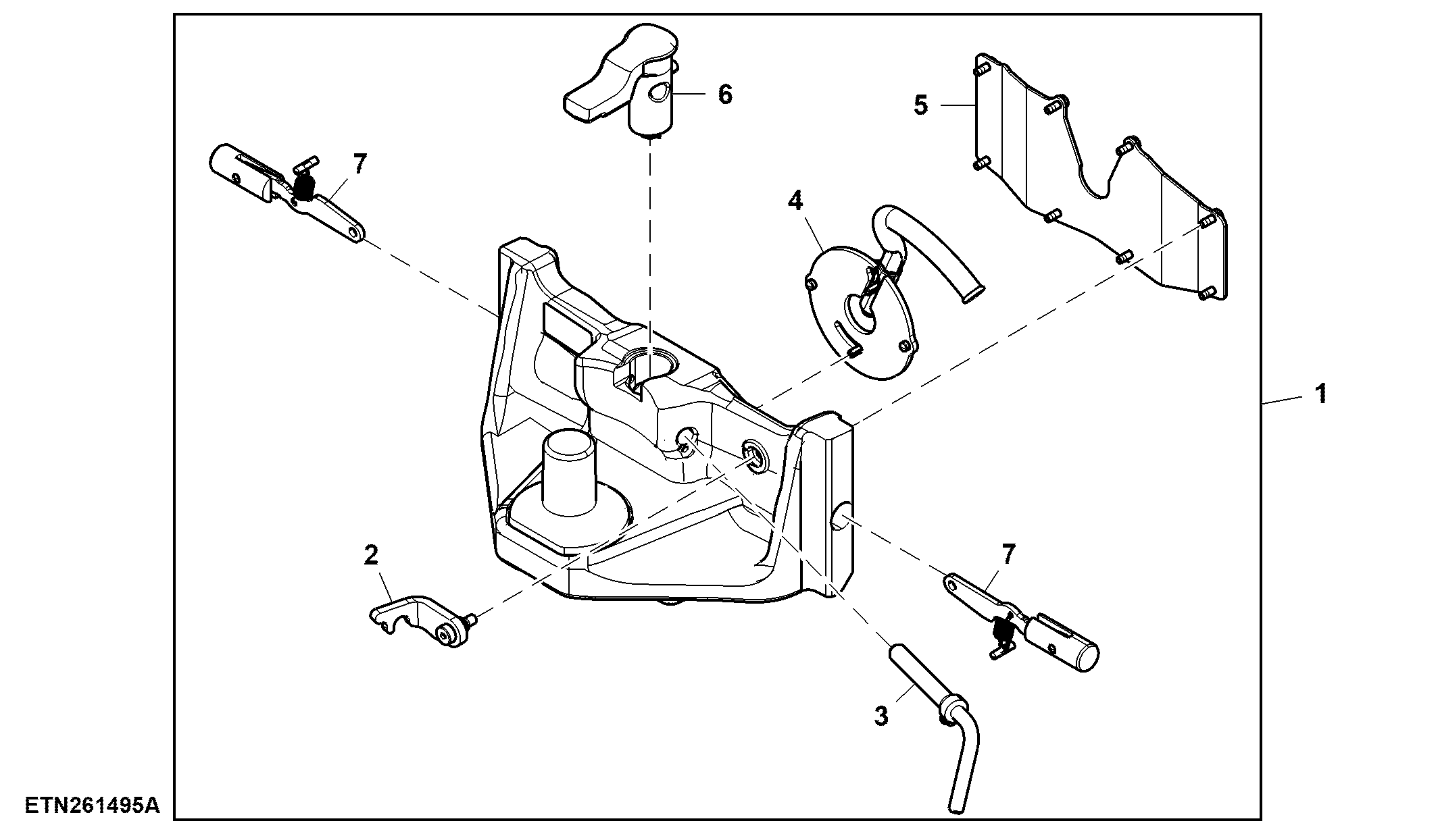 Wagon Hitch Coupling, Piton, 3-in-1 Wagon Hitch Rails (804100 - )