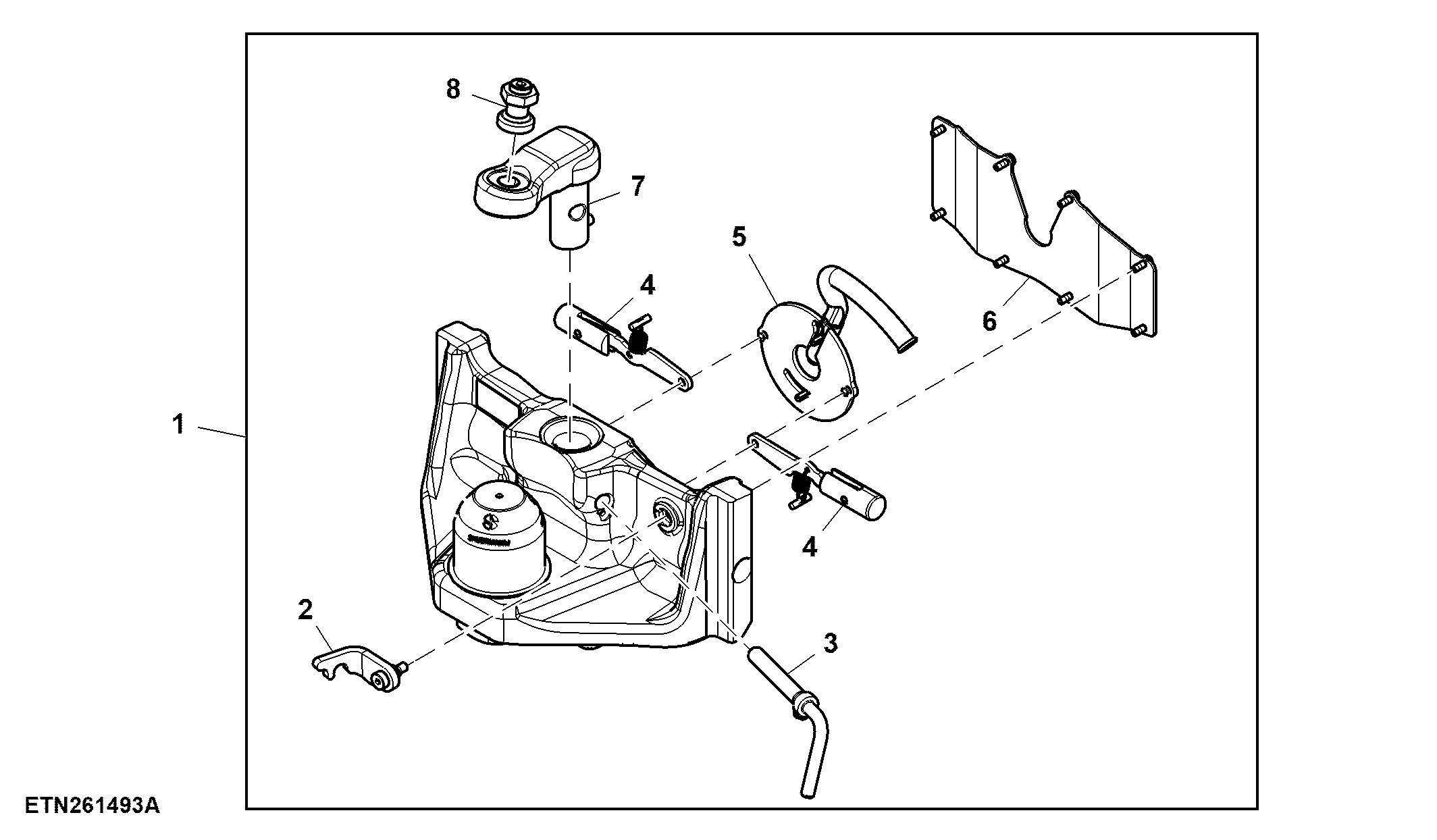 Wagon Hitch Coupling, Ball Type, 3-in-1 Wagon Hitch Rails (804100 - )