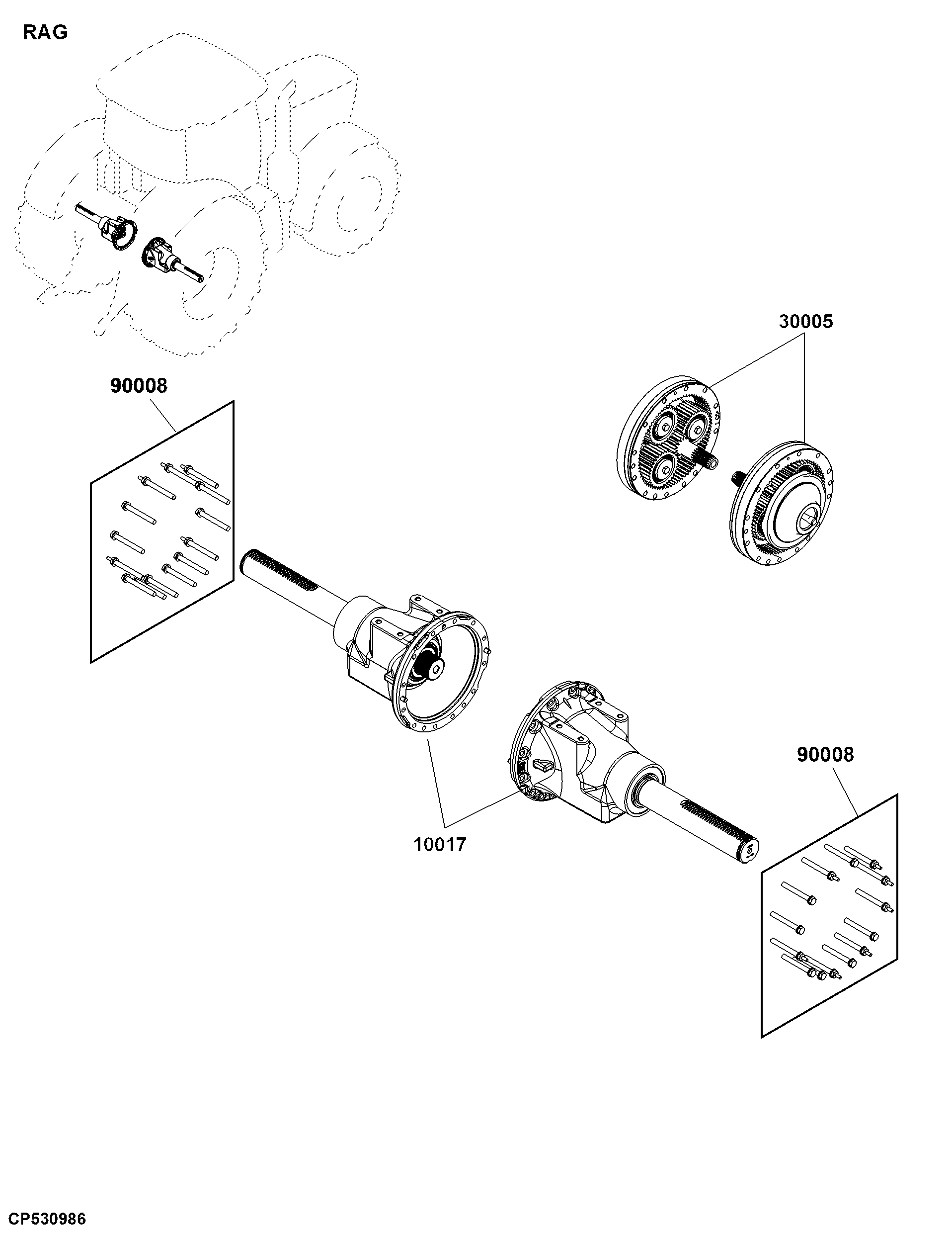 RAG Axle Assemblies, Rear